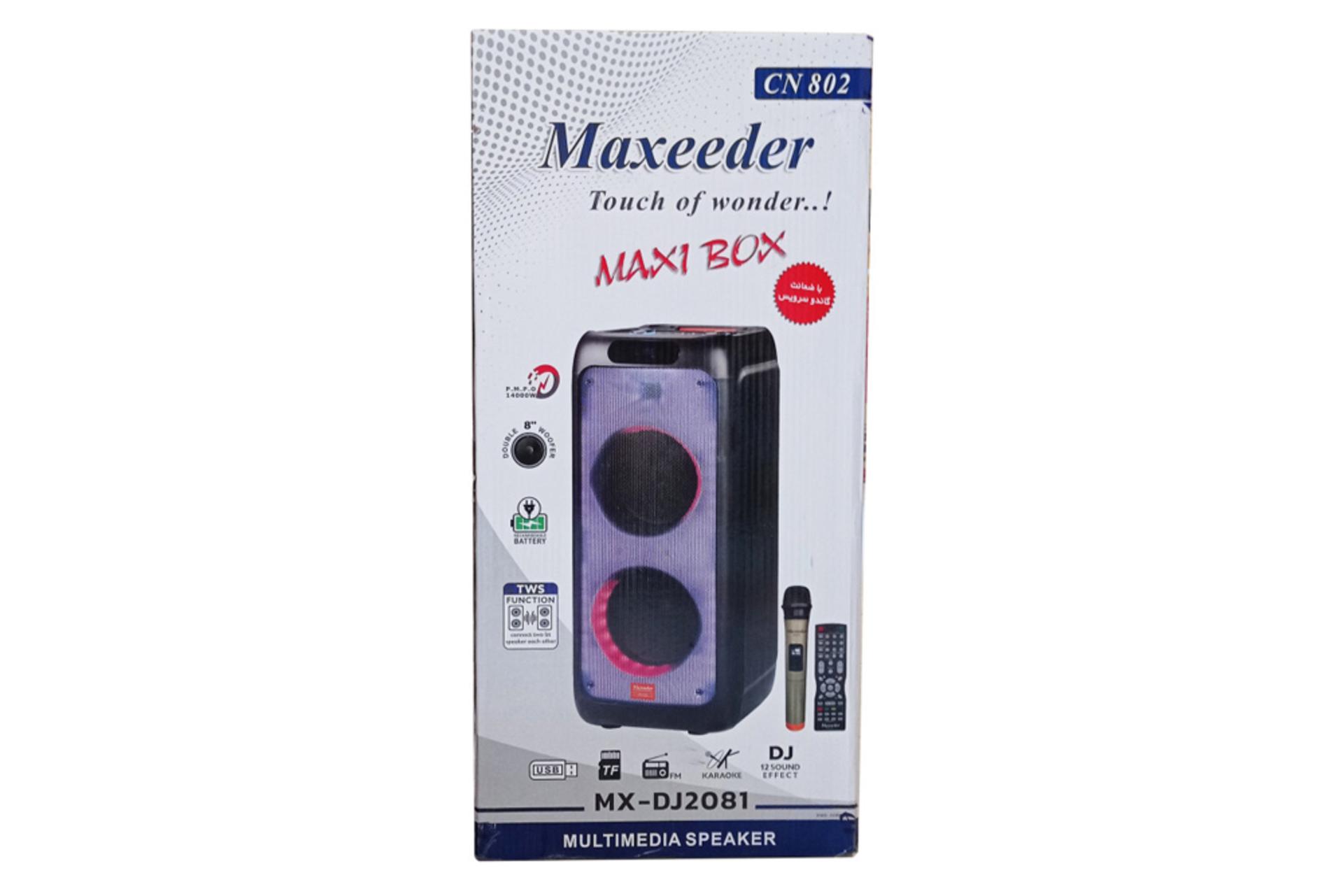 جعبه اسپیکر مکسیدر Maxeeder MX-DJ2081 CN802