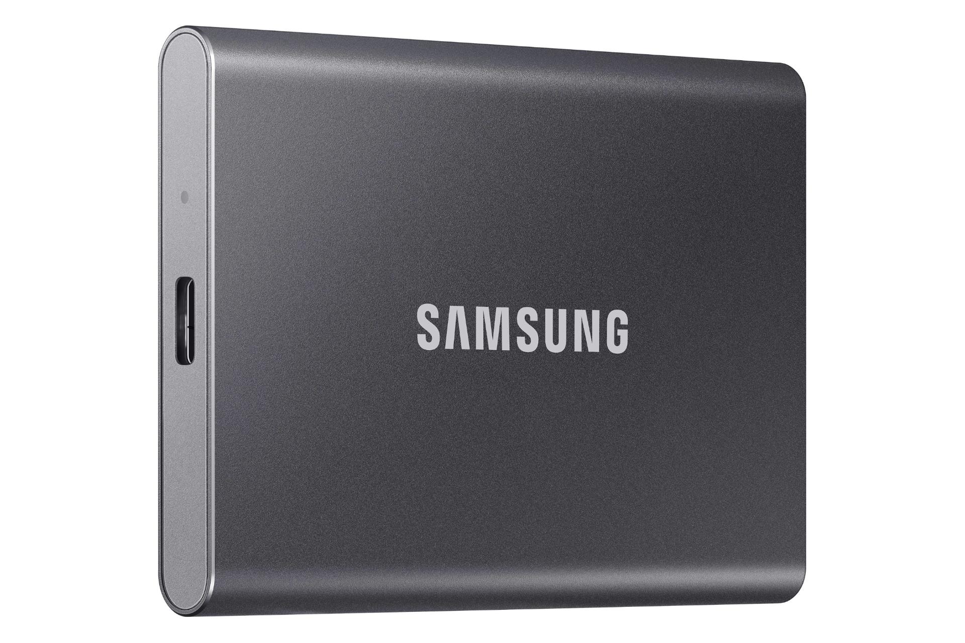 درگاه SSD سامسونگ Samsung T7 USB 3.2 Gen 2 خاکستری تیره