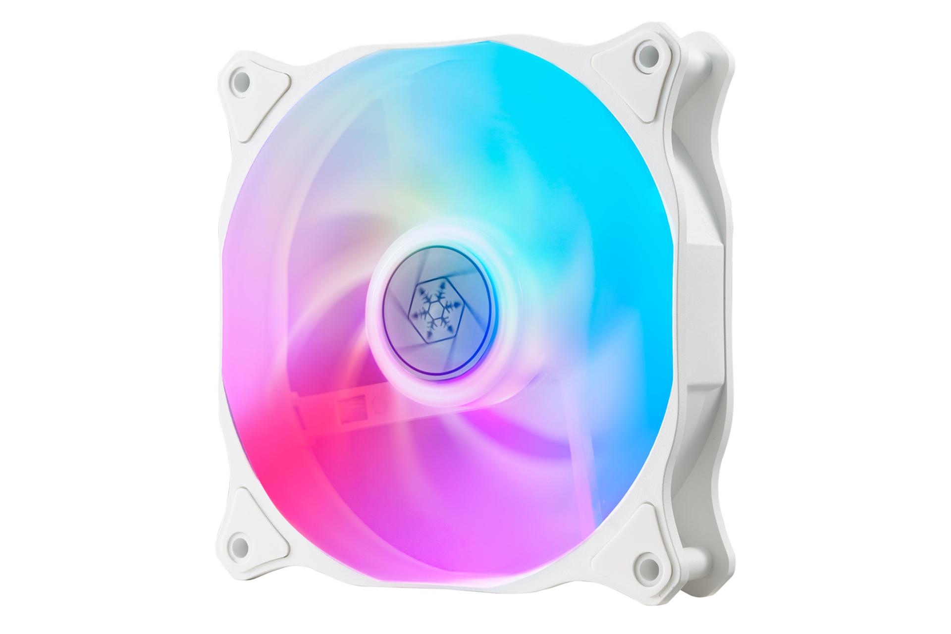 فن air blazer 120r خنک کننده مایع سیلور استون PF240W-ARGB از نمای راست