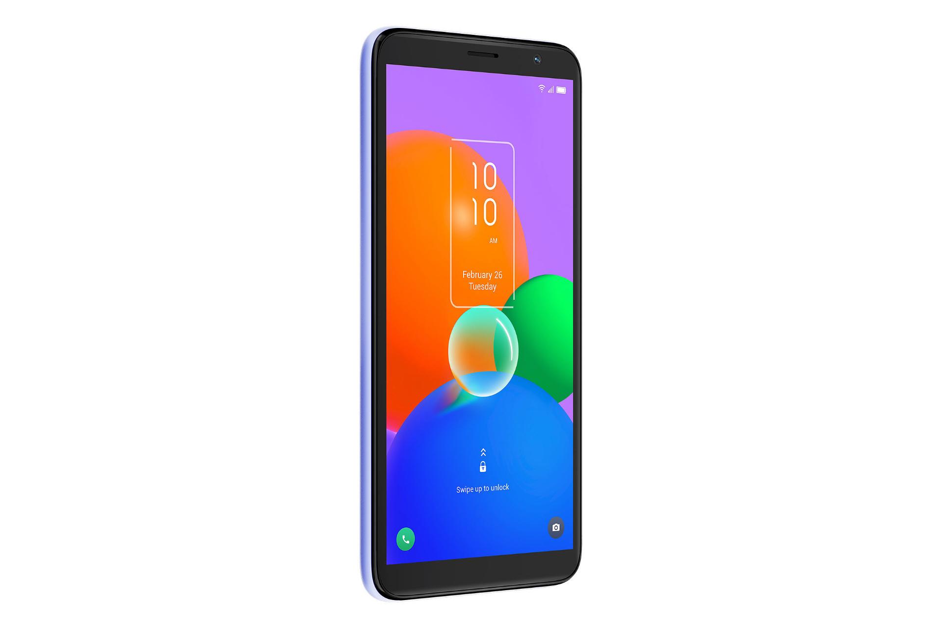 نمای چپ گوشی موبایل تی سی ال TCL 403 بنفش