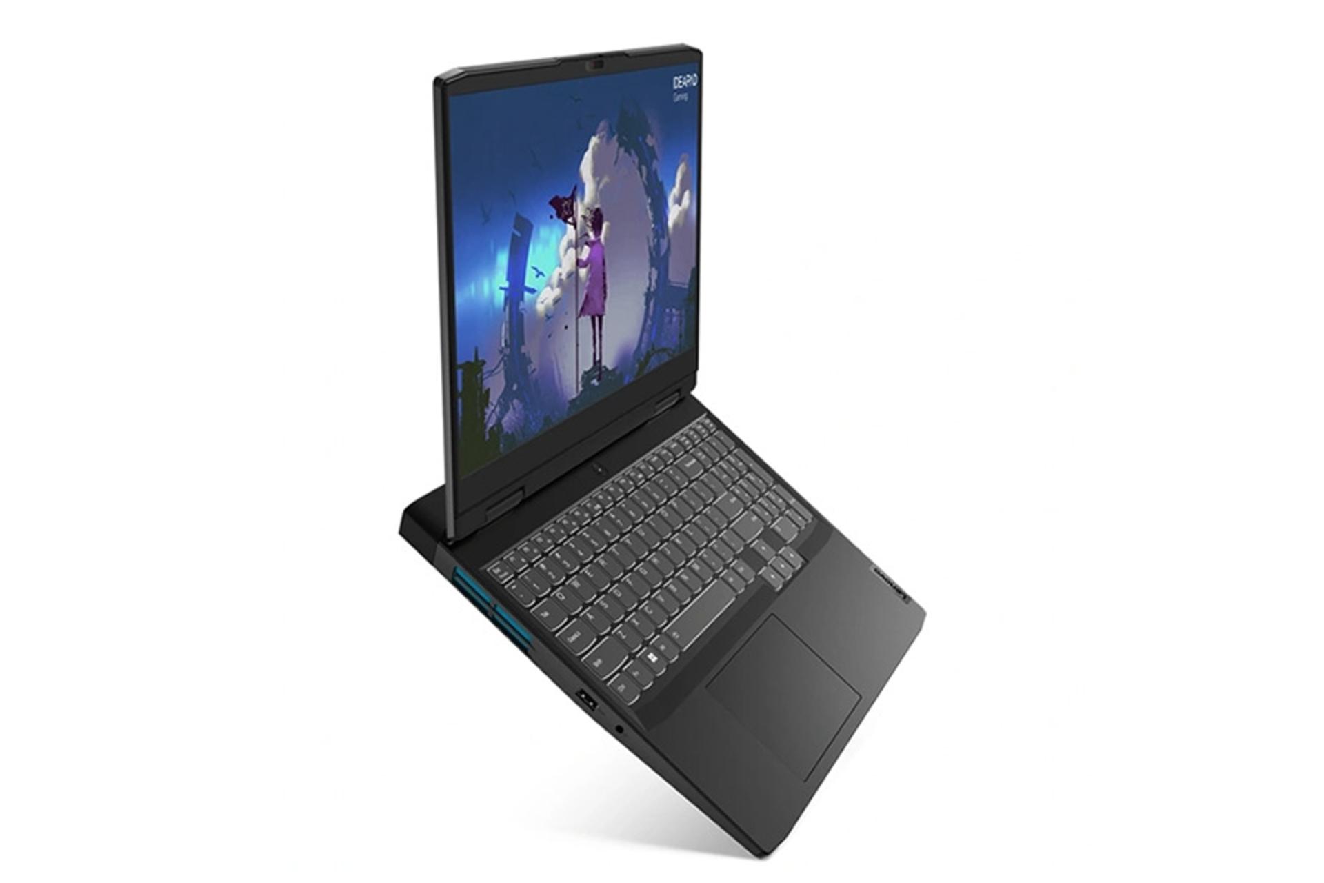 نمای کنار لپ تاپ لنوو ideapad gaming 3