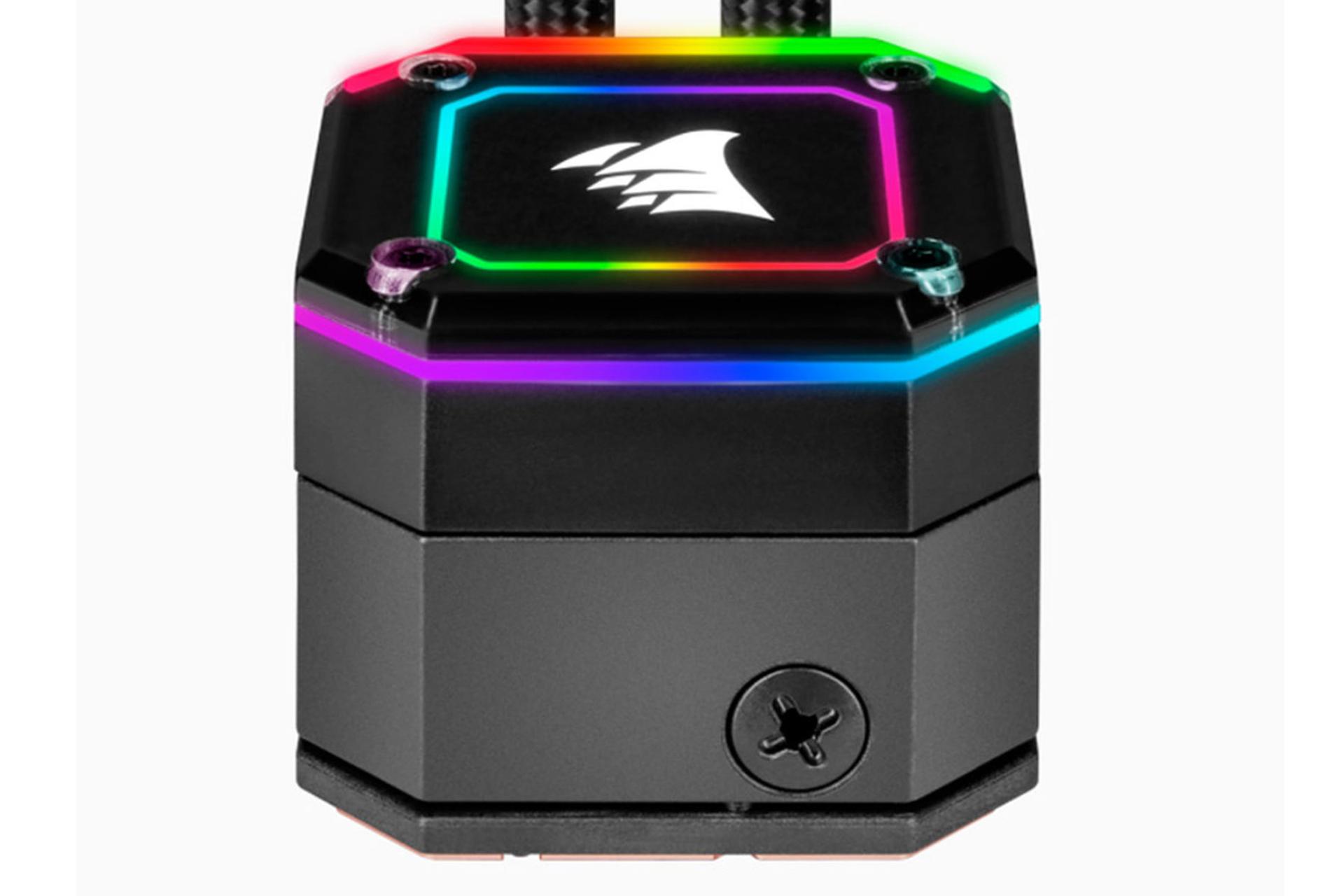 نمای جانبی پمپ خنک کننده مایع کورسیر H100i ELITE CAPELLIX