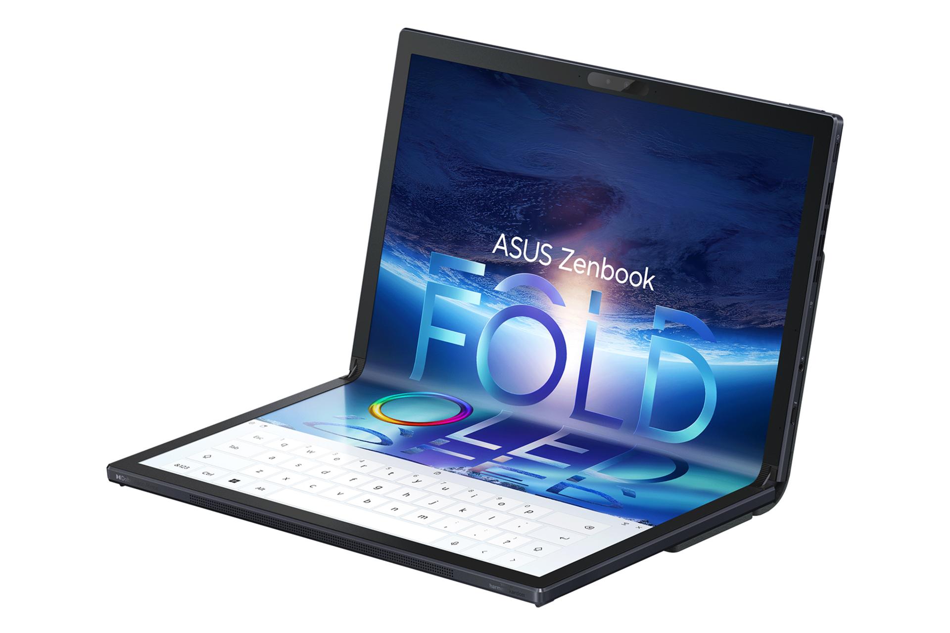 نمای نیمرخ لپ تاپ ایسوس ذن بوک 17 فولد UX9702