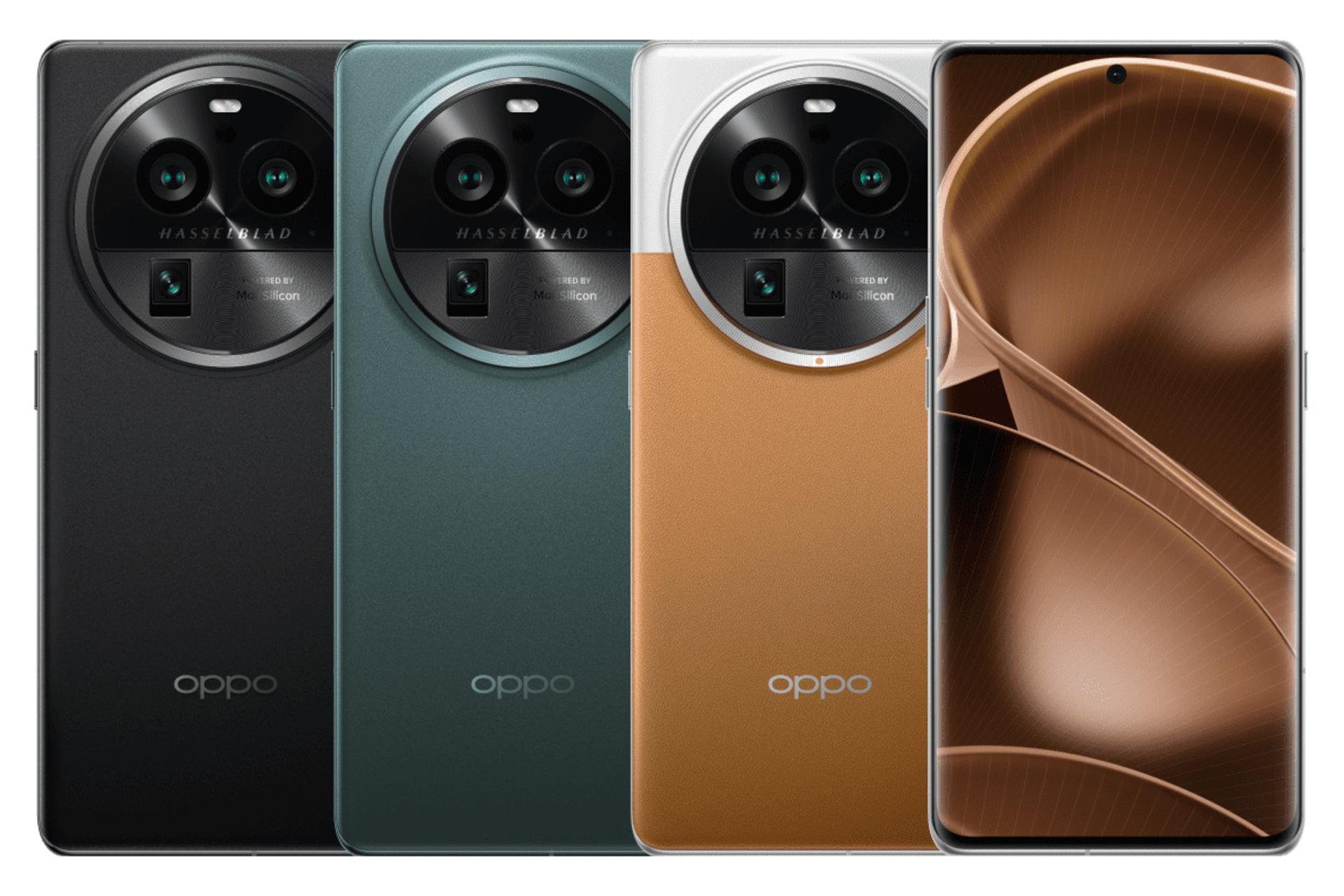 رنگ های مختلف گوشی موبایل موبایل فایند X6 پرو اوپو / Oppo Find X6 Pro