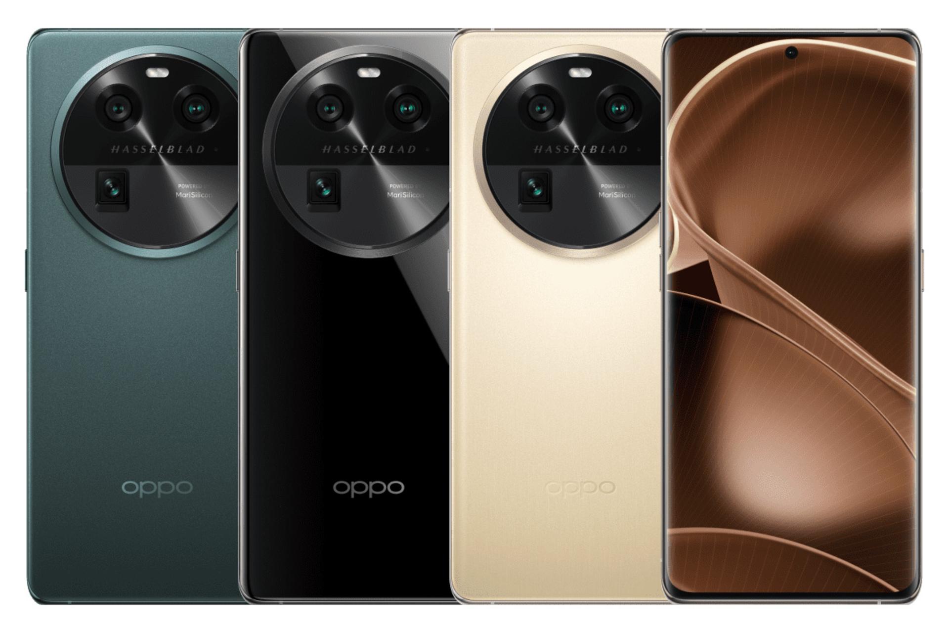 رنگ های مختلف گوشی موبایل فایند X6 اوپو / Oppo Find X6