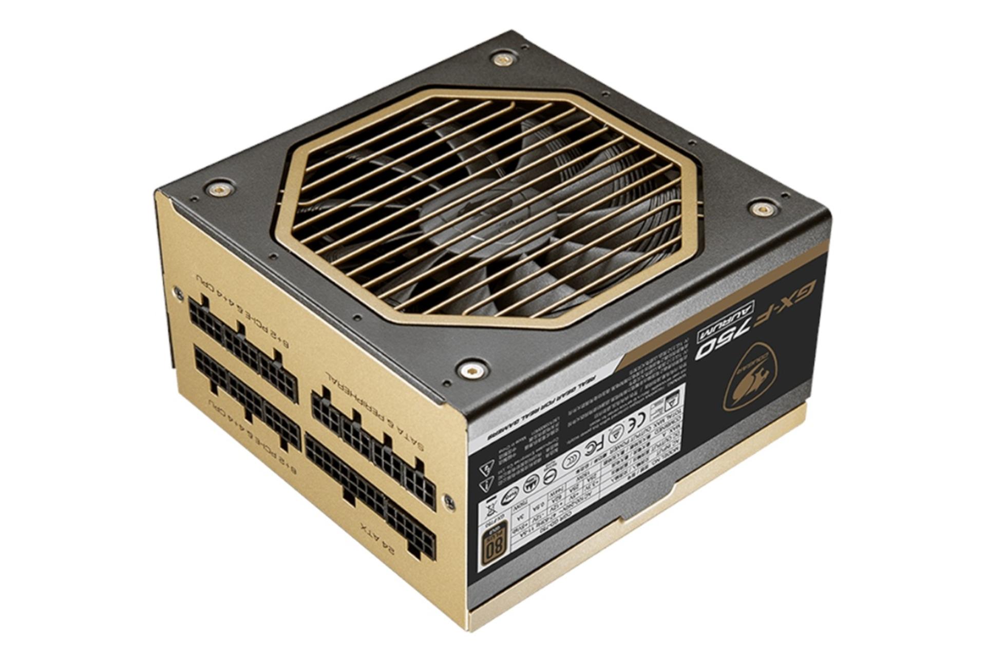 پاور کامپیوتر کوگر COUGAR GX-F AURUM 750 750W با توان 750 وات