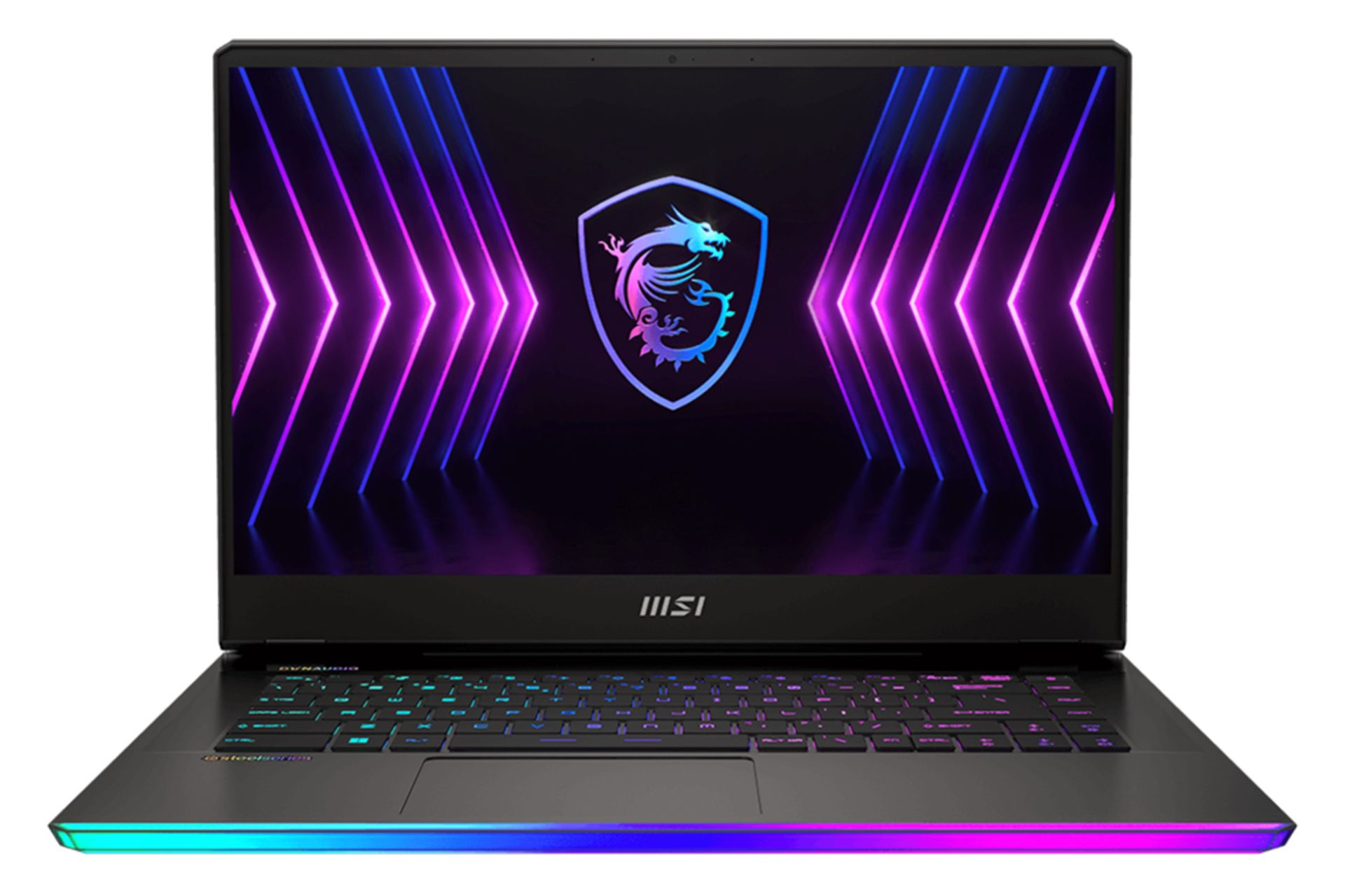 نمای جلو لپ تاپ ام اس آی Raider GE67HX