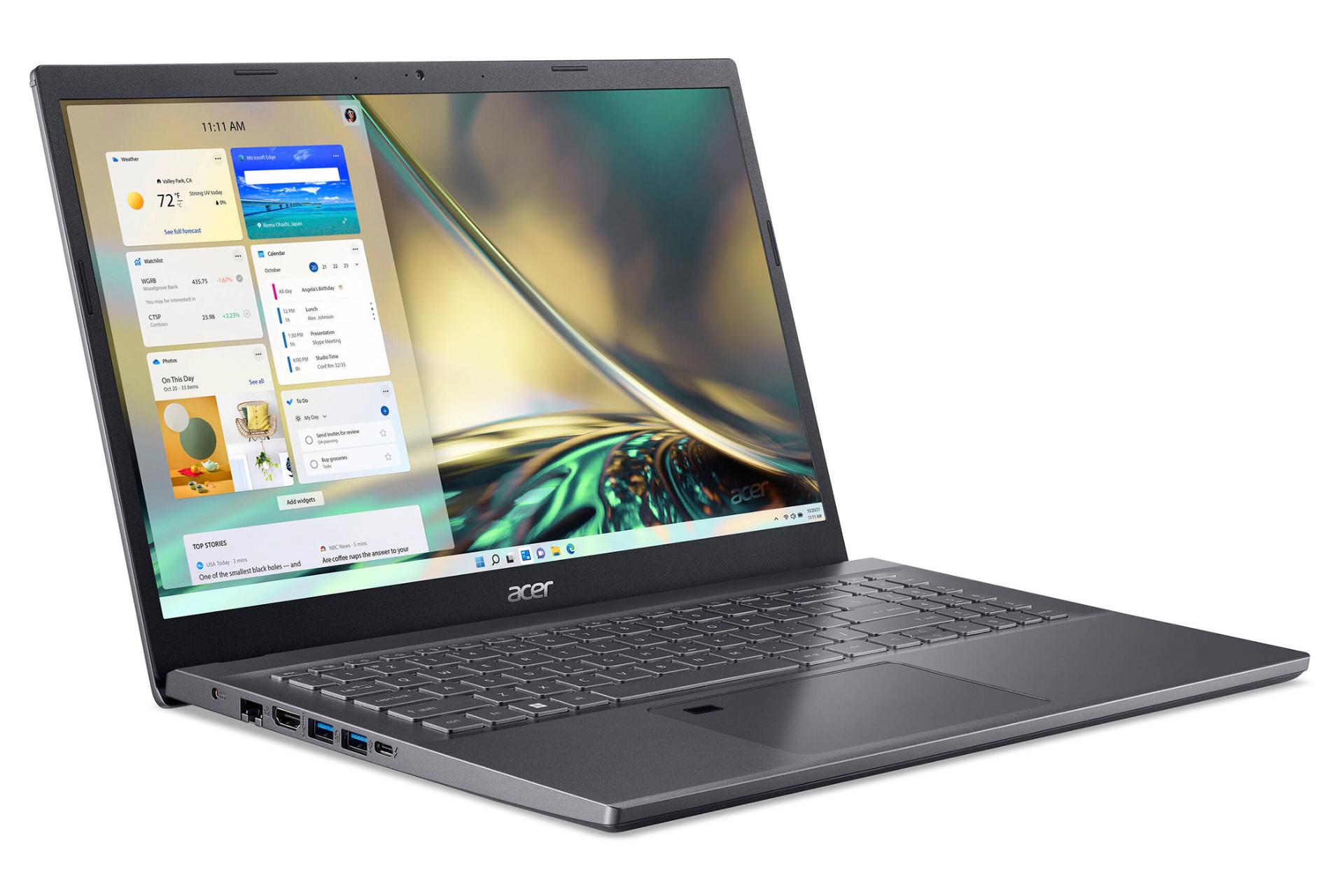 نمای نیمرخ چپ لپ تاپ ایسر Aspire 5 A515