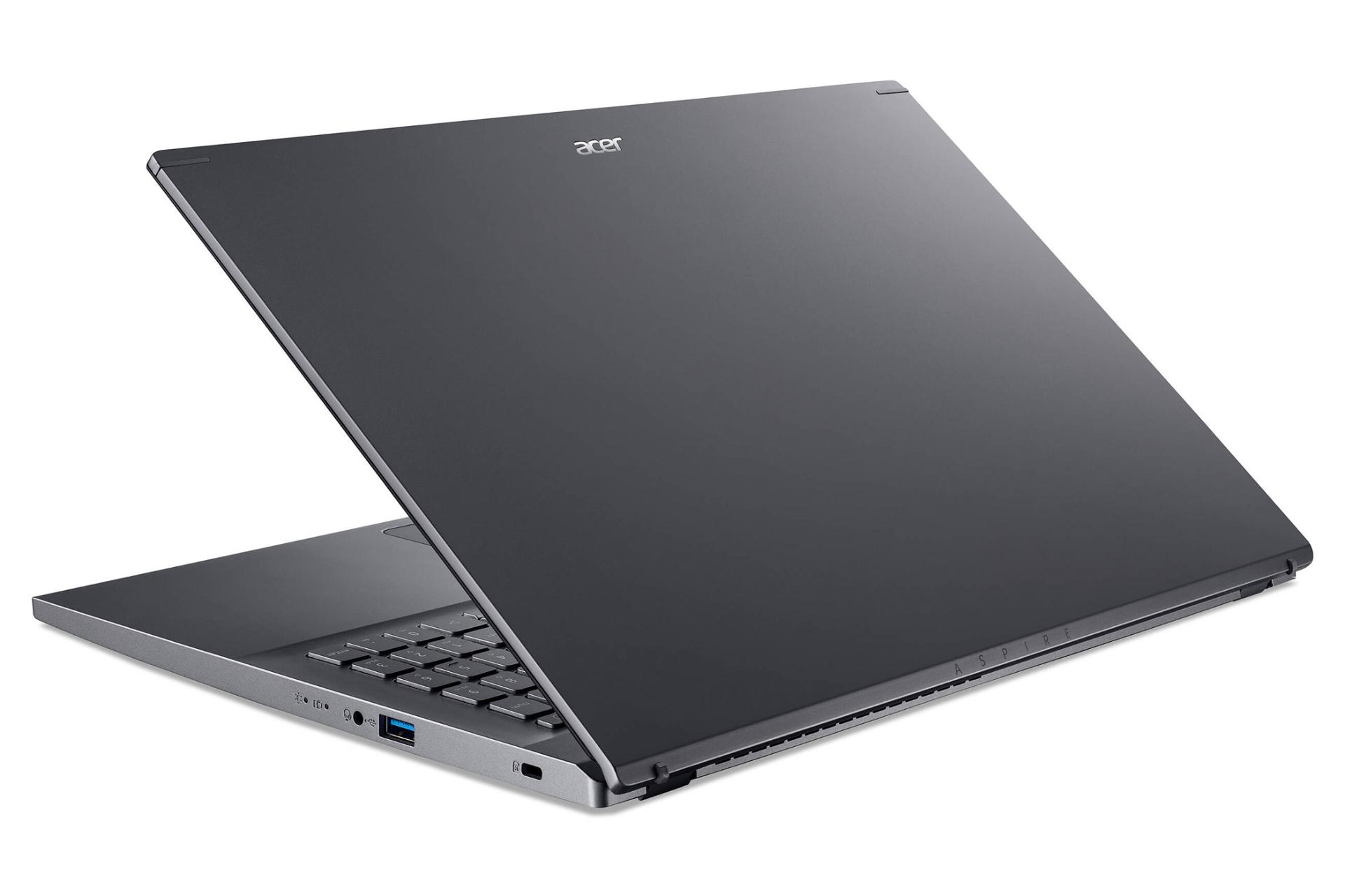 نمای نیمرخ پشت لپ تاپ ایسر Aspire 5 A515