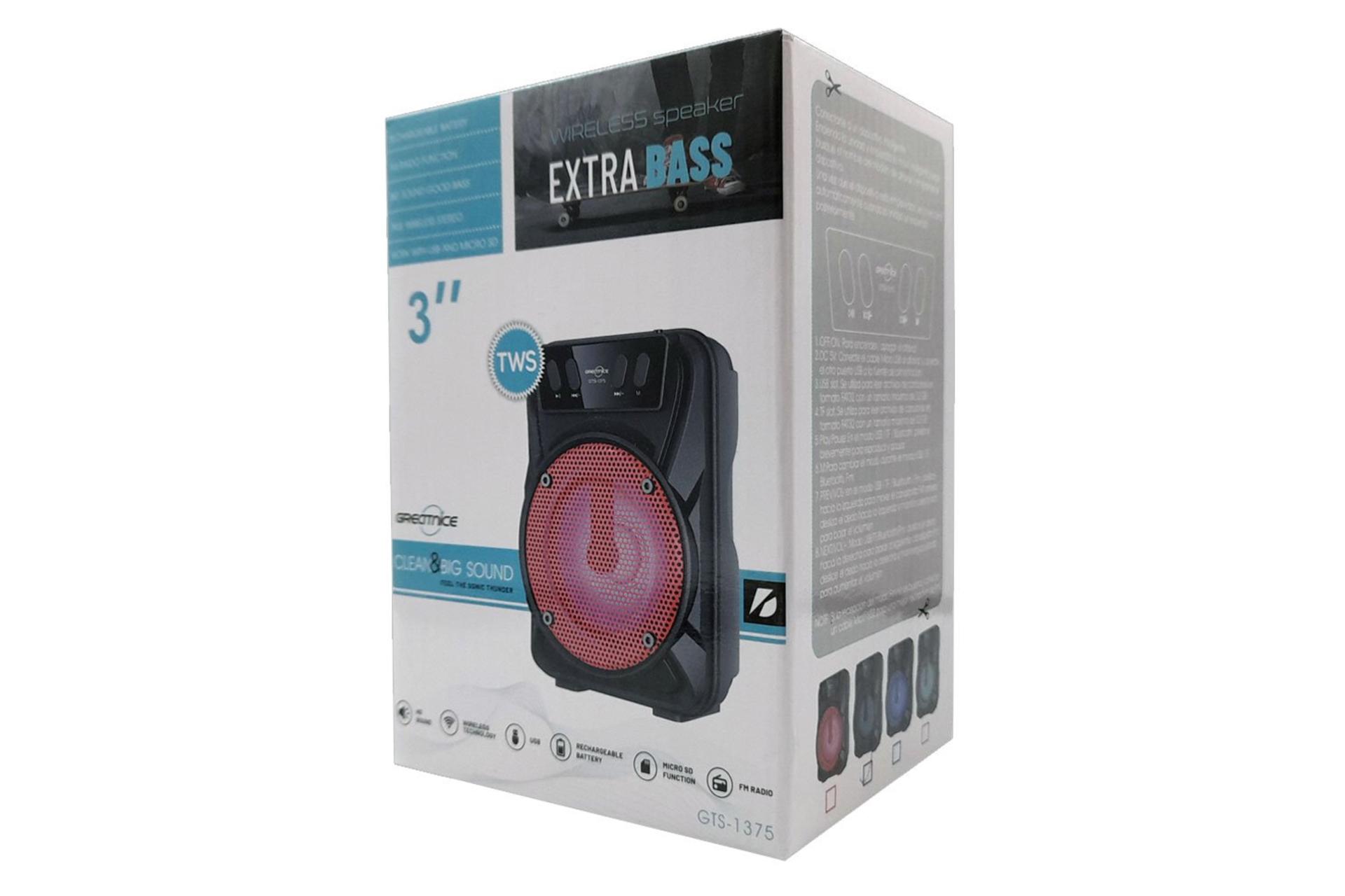 جعبه اسپیکر گریت نایس GREATNICE GTS-1375