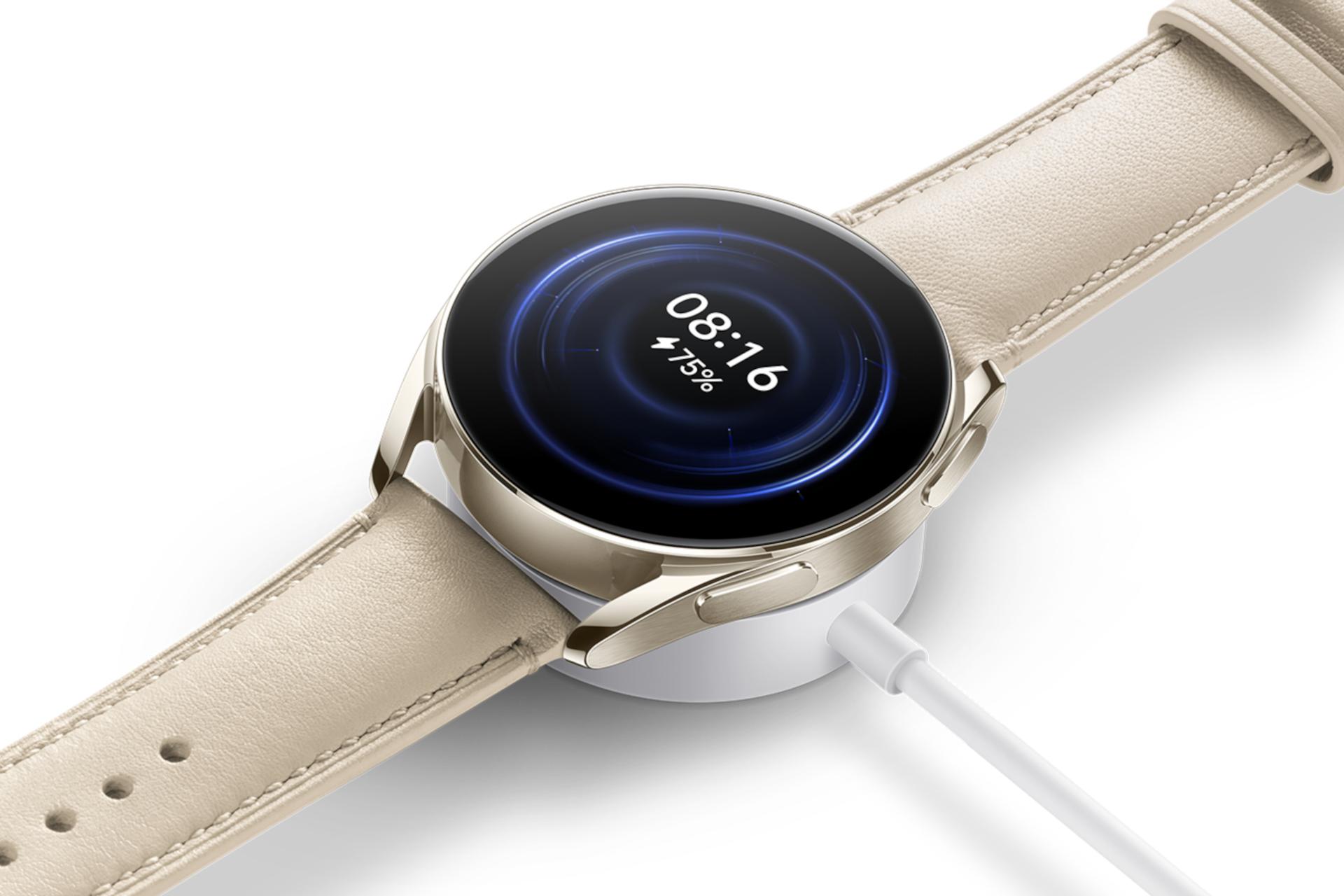 ساعت هوشمند واچ S2 شیائومی مدل 42 میلی‌متری / Xiaomi Watch S2 42mm در حال شارژ