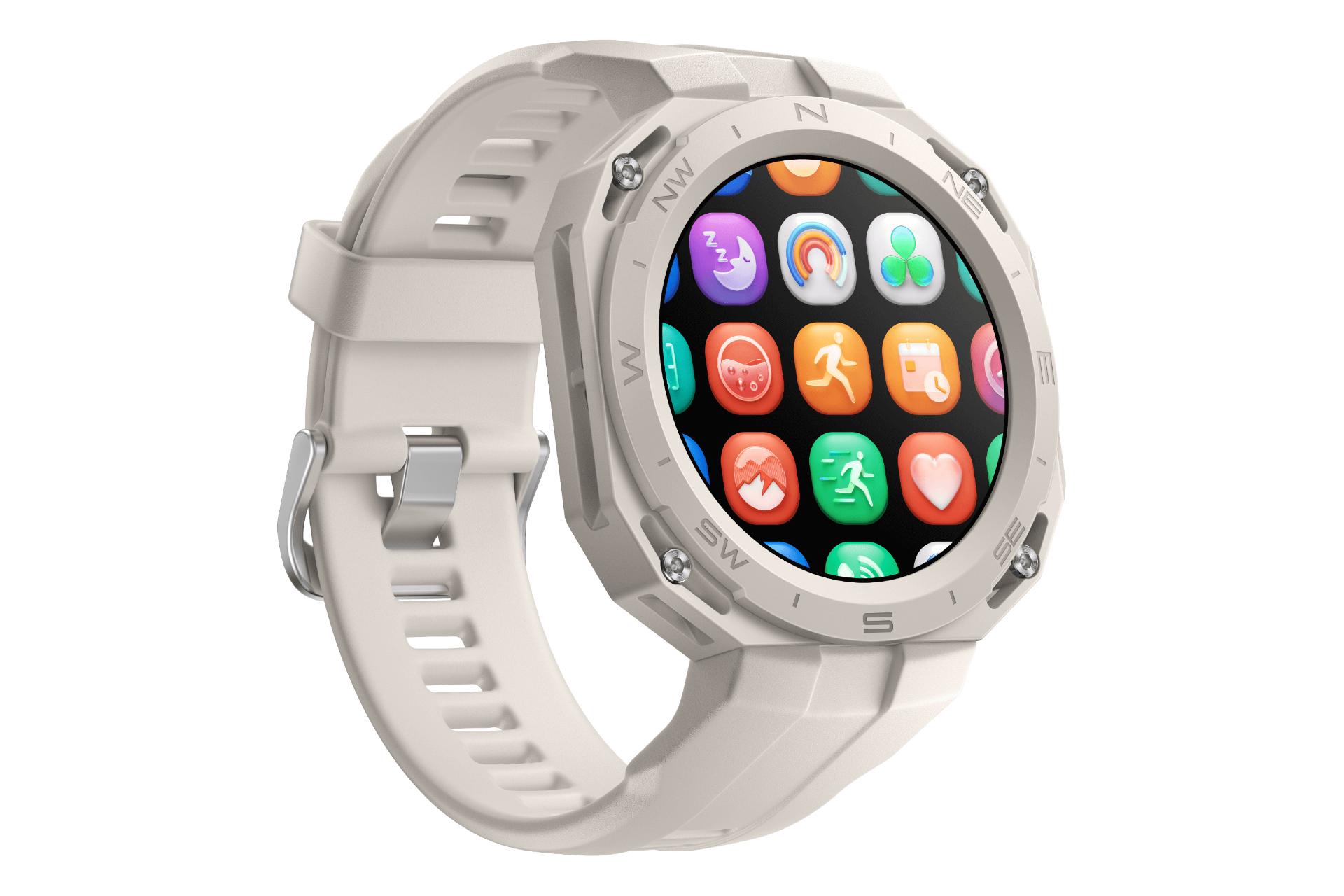 نمای چپ پوشیدنی هواوی واچ Huawei Watch GT Cyber Sports خاکستری