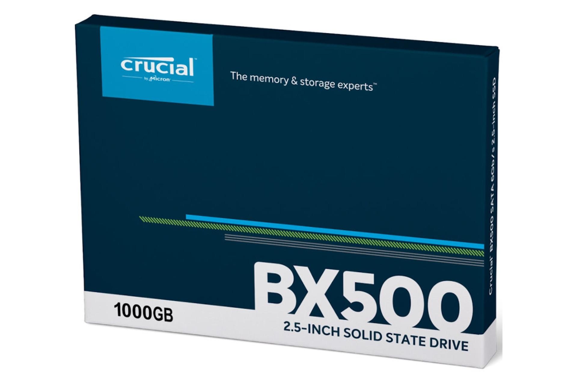 جعبه SSD کروشیال Crucial BX500 SATA 2.5 Inch 1TB ظرفیت 1 ترابایت