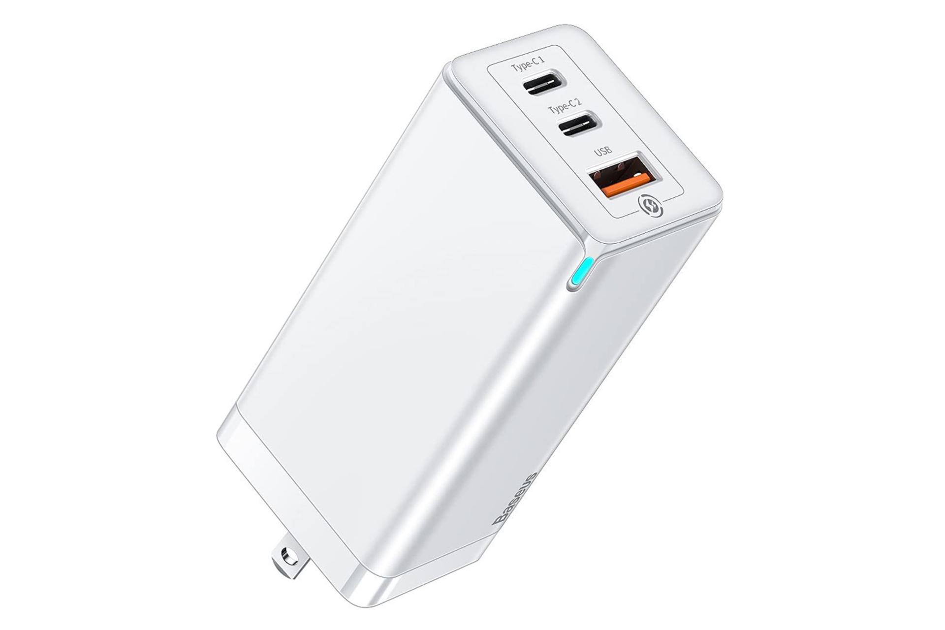 دوشاخه آمریکایی شارژر باسئوس GaN3 Pro 65W