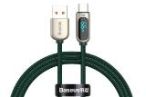 کانکتور کابل شارژ USB باسئوس USB به Type-C مدل Display Fast Charging 66w با طول 1 متر