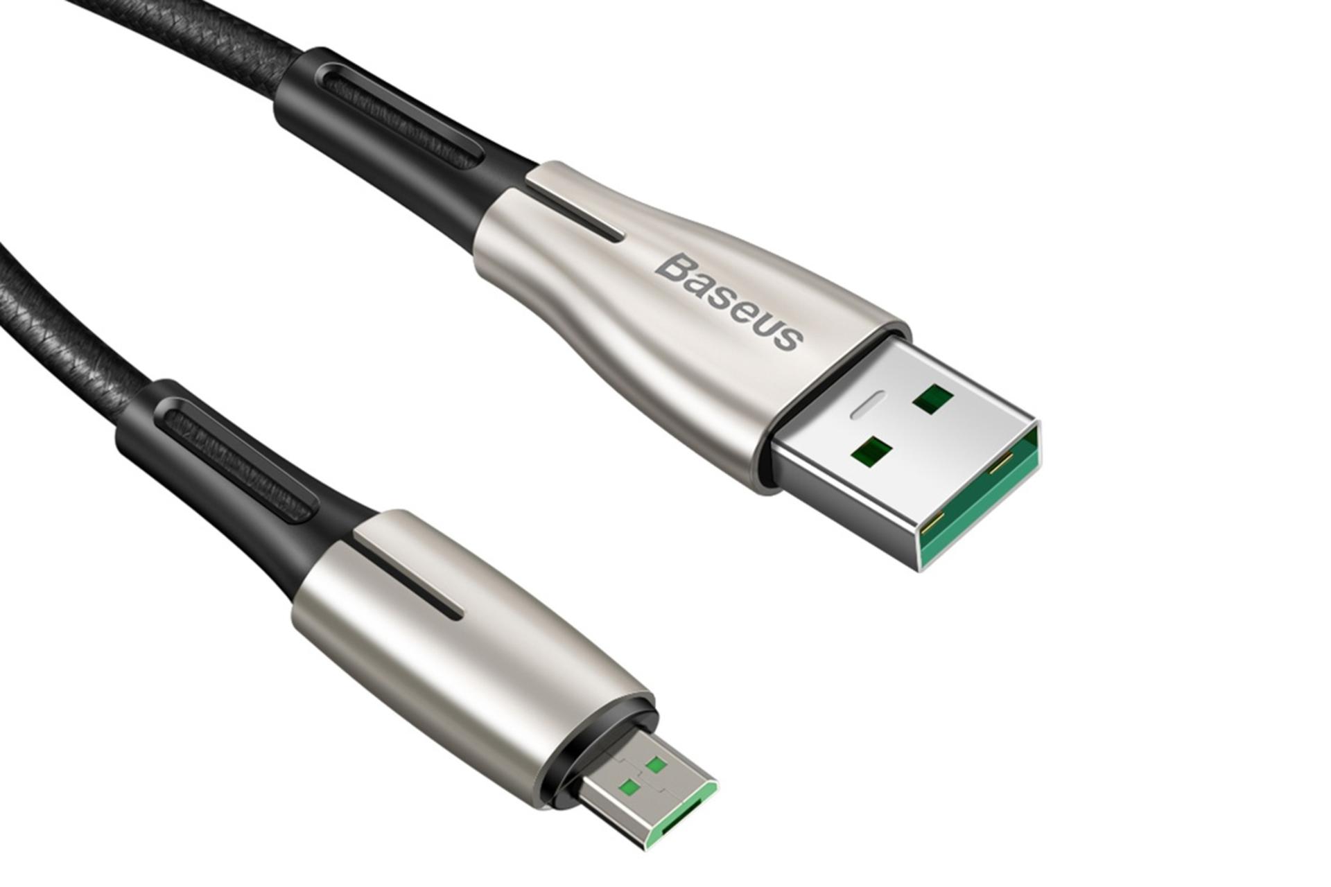 کانکتور کابل شارژ USB باسئوس USB به Micro-USB مدل Water Drop با طول 2 متر