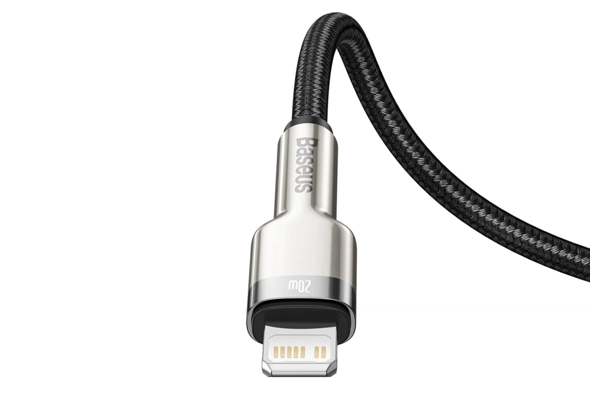کابل شارژ USB باسئوس Type-C به Lightning مدل Cafule Metal با طول 1 متر