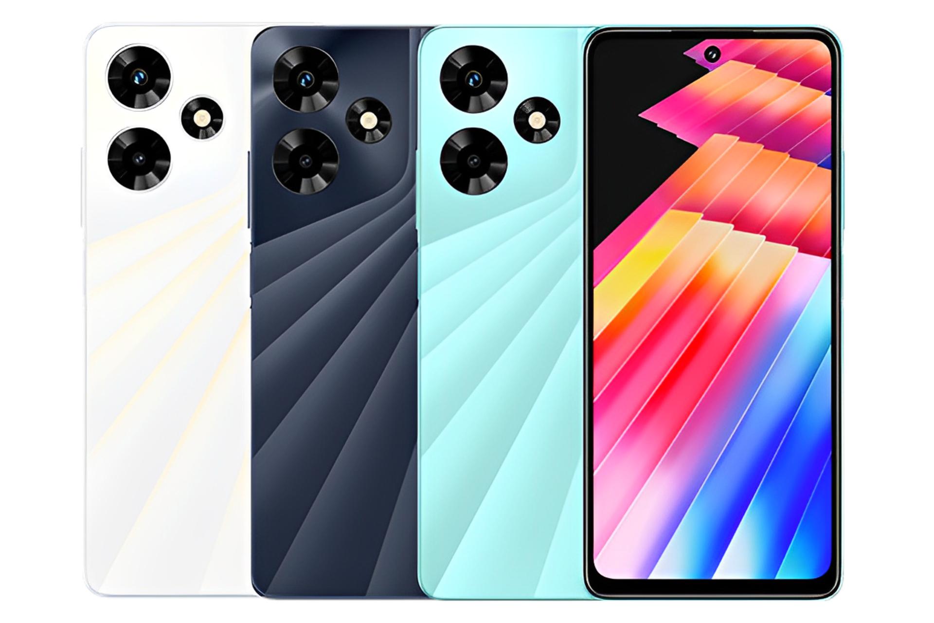 رنگ های مختلف گوشی موبایل اینفینیکس Infinix Hot 30