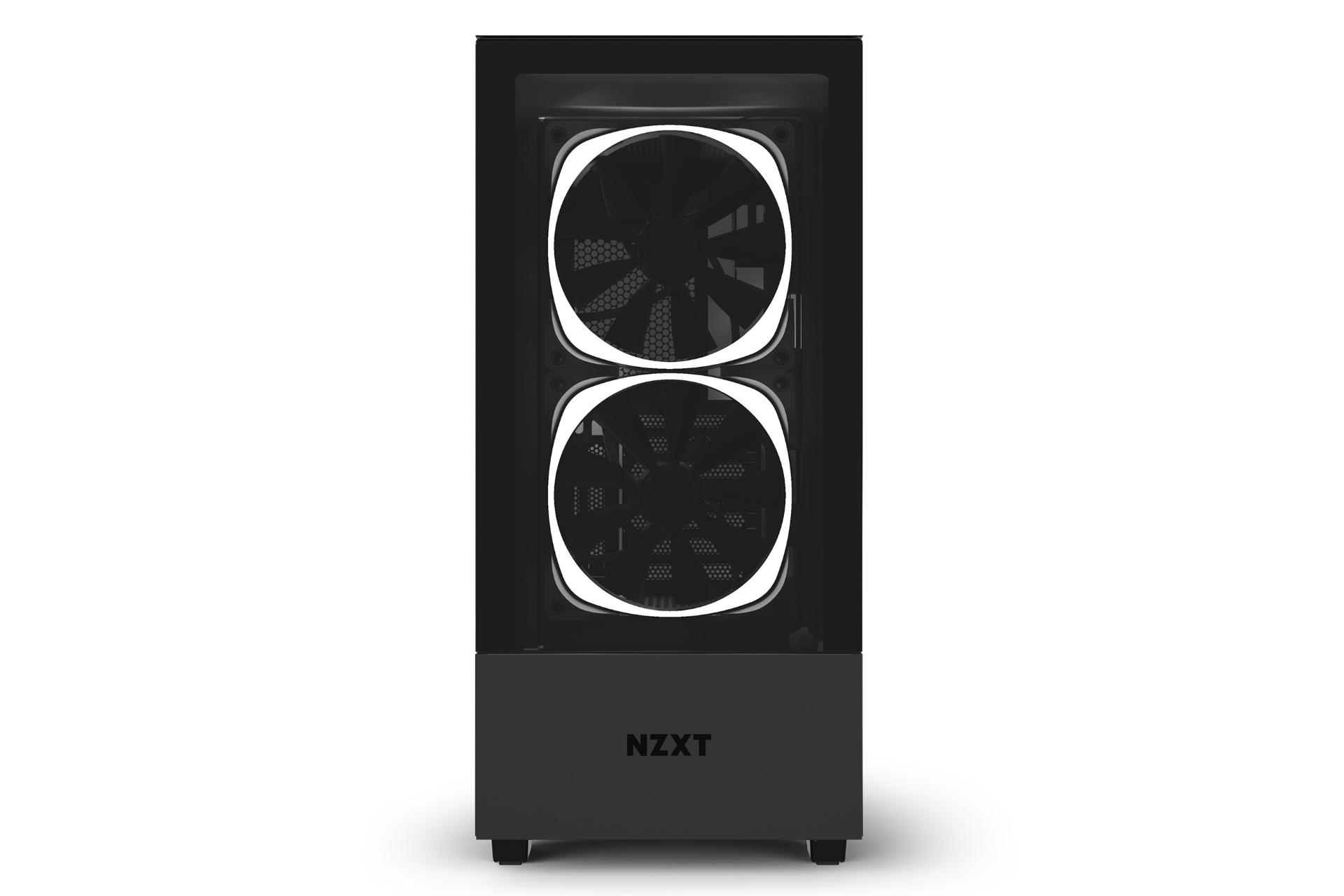 نمای روبرو کیس کامپیوتر ان زد ایکس تی H510 Elite