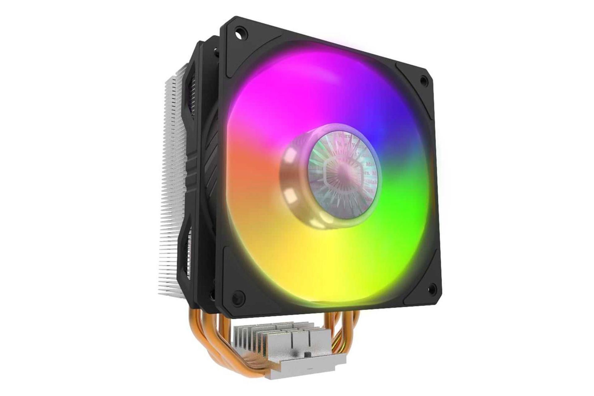نمای چپ خنک کننده پردازنده کولر مستر BLIZZARD T400i RGB
