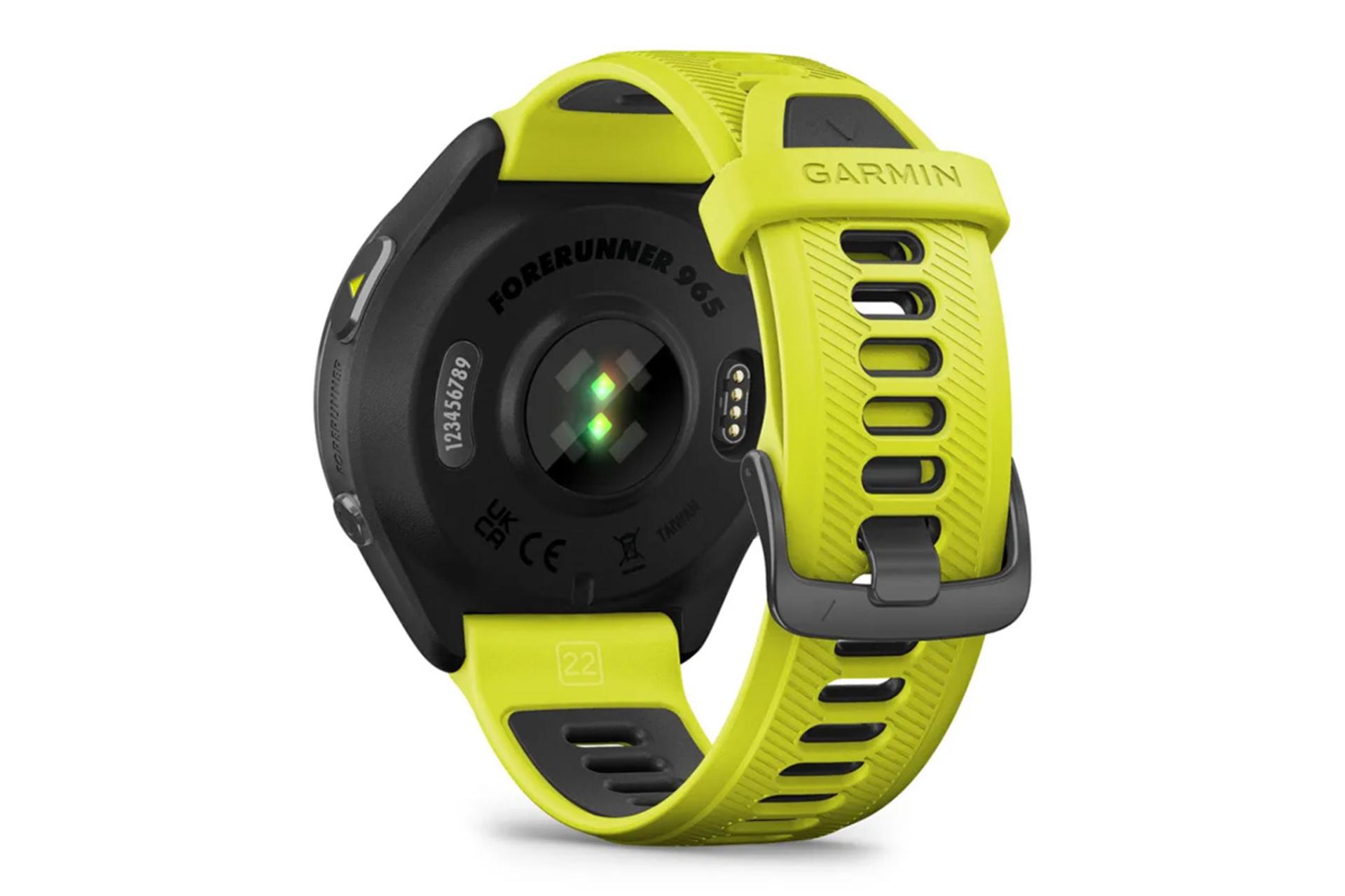 نمای پشتی ساعت هوشمند گارمین Garmin Forerunner 965