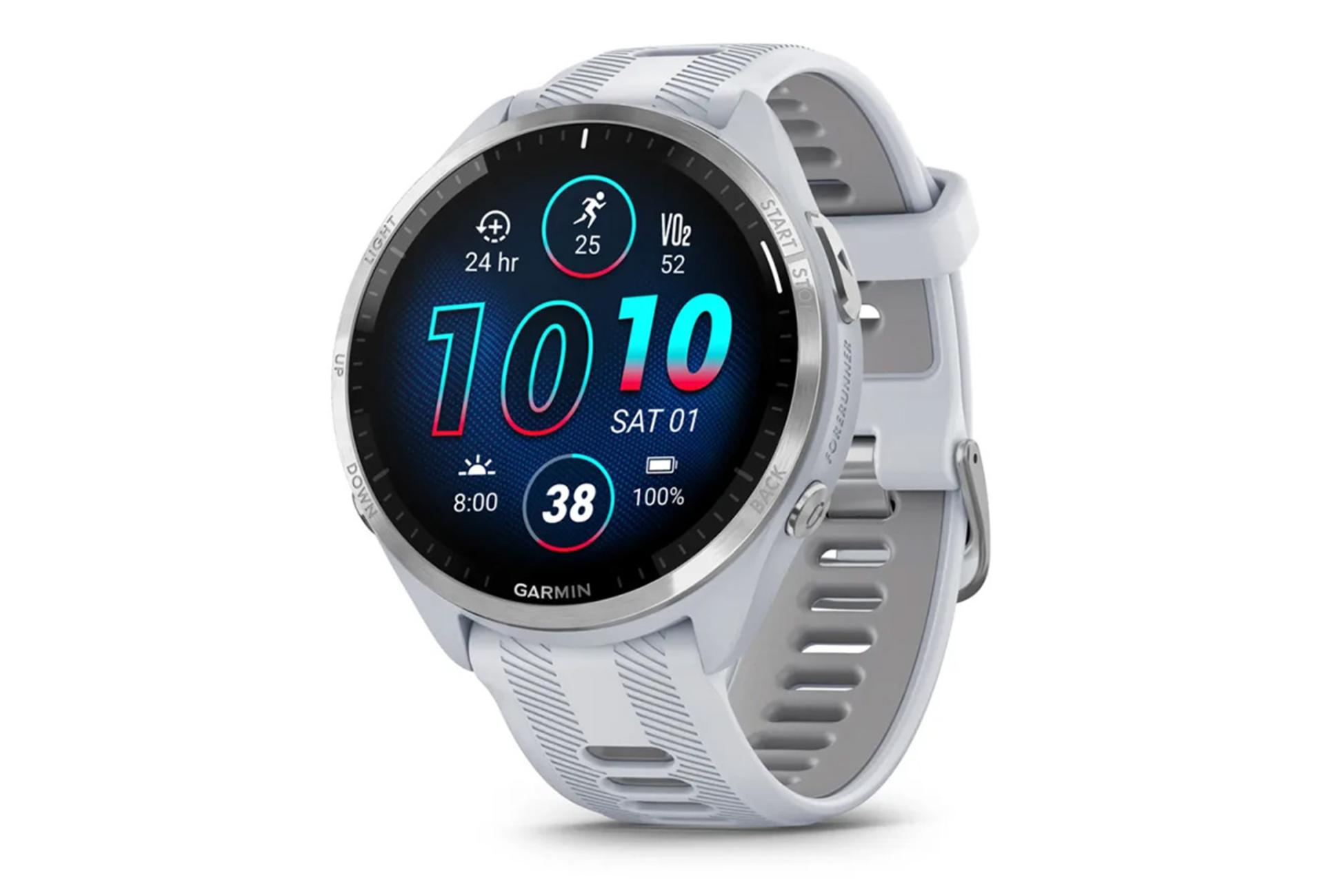 رنگ سفید ساعت هوشمند گارمین Garmin Forerunner 965