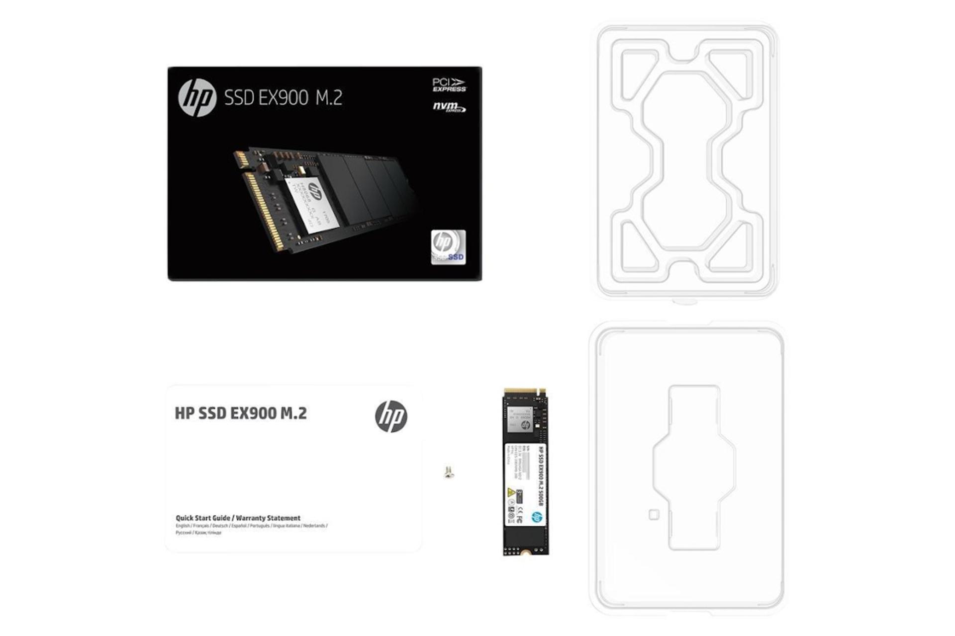 اقلام همراه SSD اچ پی HP EX900 NVMe M.2 120GB ظرفیت 120 گیگابایت