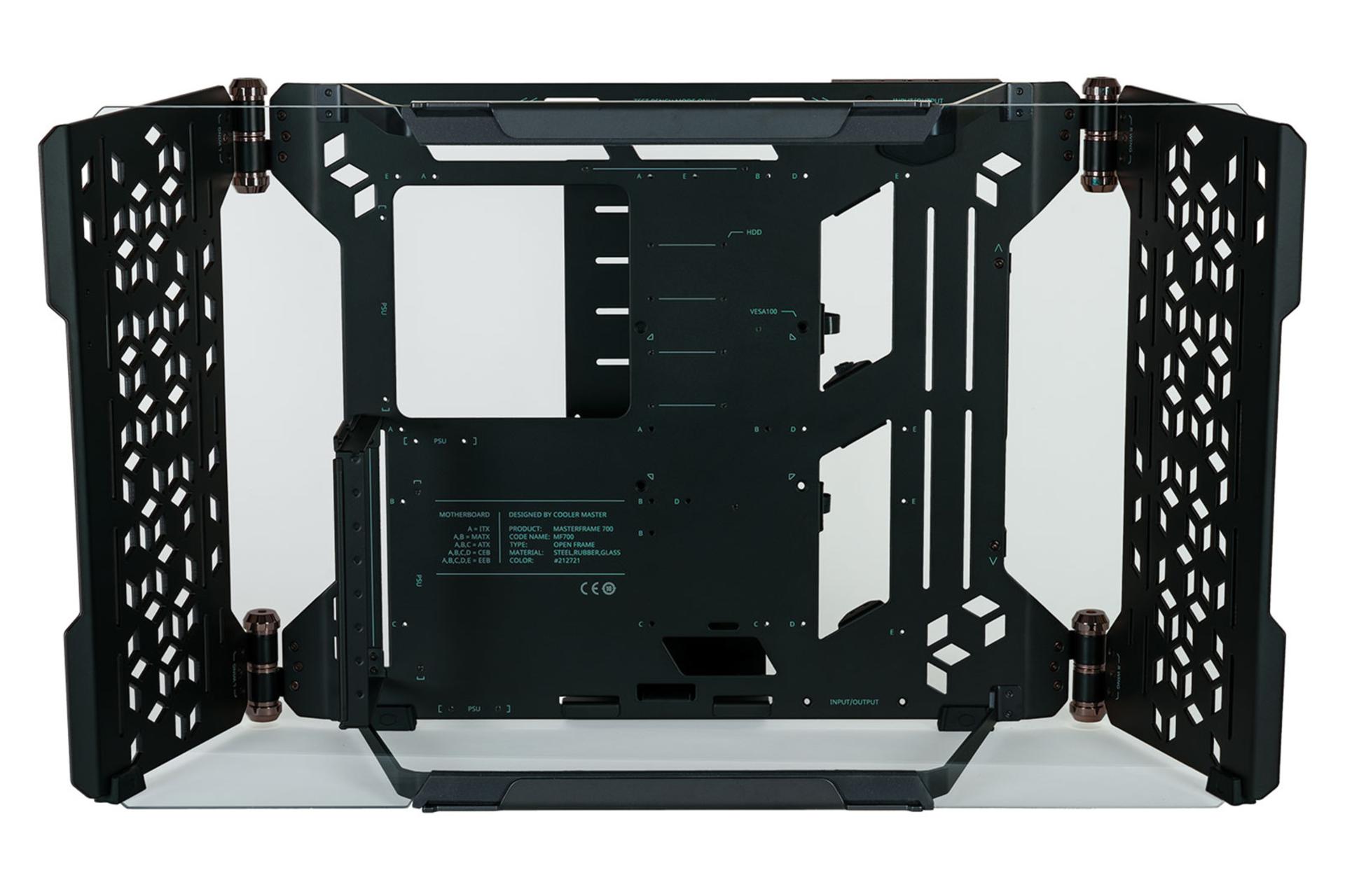نمای جلوی کیس کامپیوتر کولر مستر MasterFrame 700