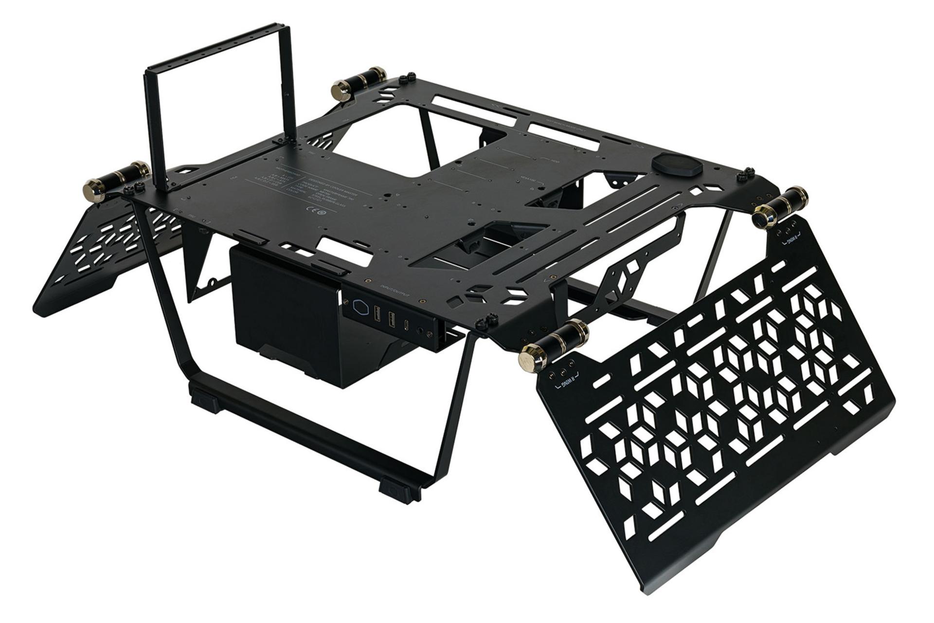 نمای نیم رخ پشت کیس کامپیوتر کولر مستر MasterFrame 700