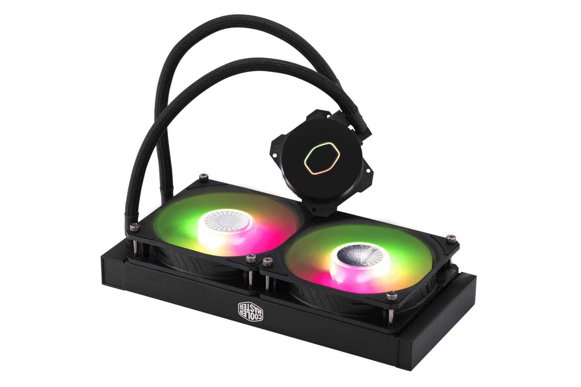 نمای جانبی خنک کننده مایع کولر مستر MASTERLIQUID ML240L ARGB V2