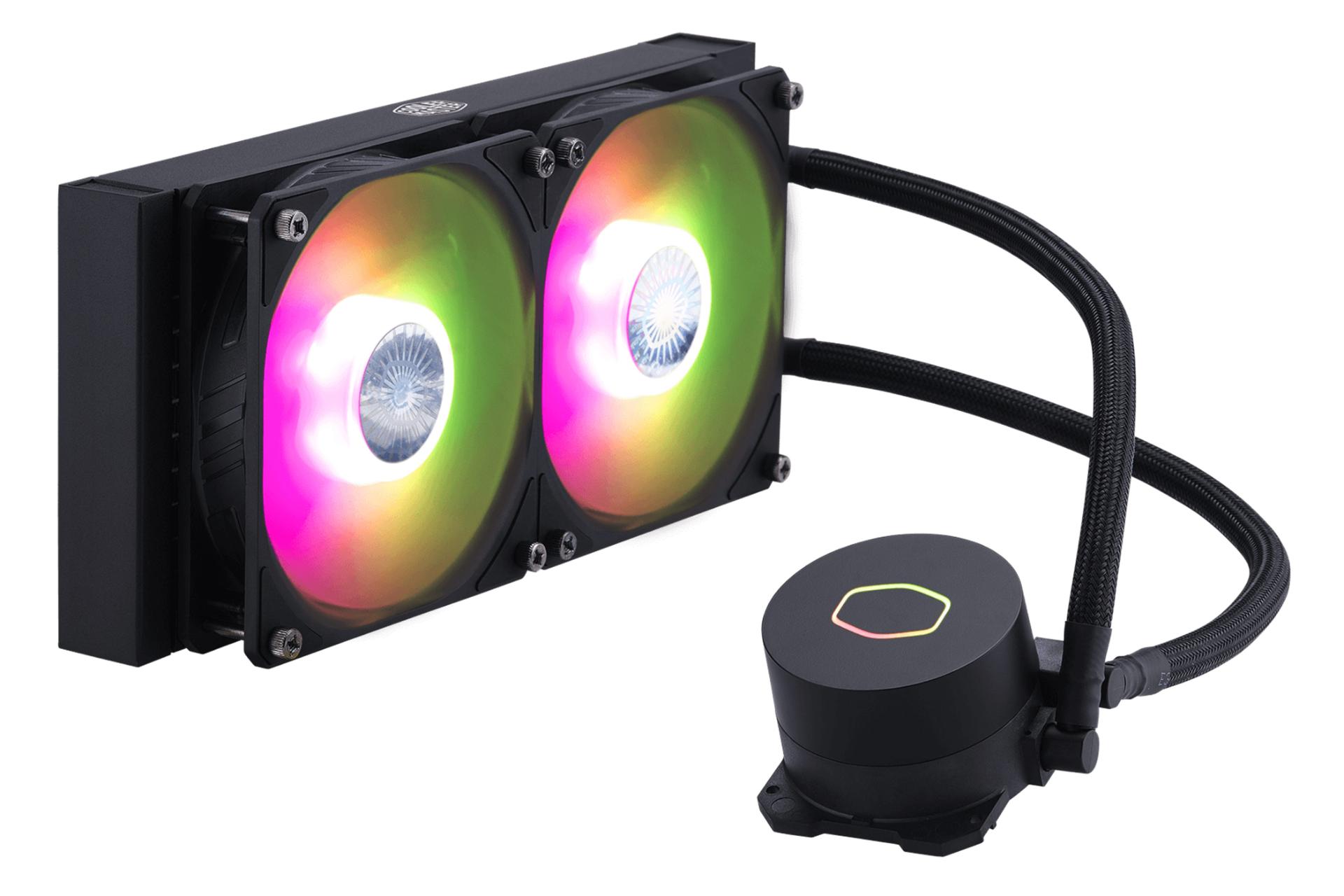 نمای چپ خنک کننده مایع کولر مستر MASTERLIQUID ML240L ARGB V2