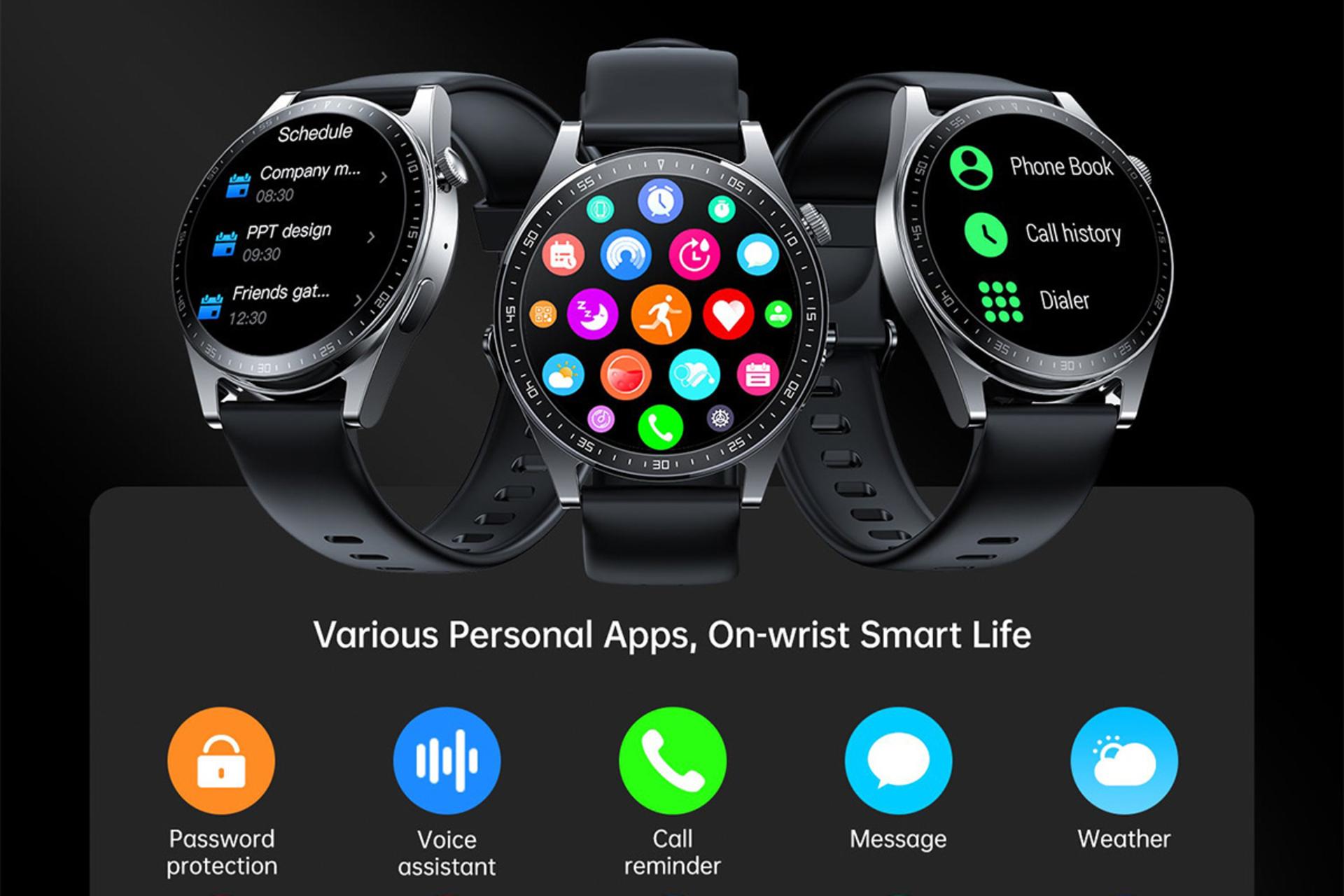 نماهای کناری ساعت هوشمند جوی روم Joyroom JR-FC2