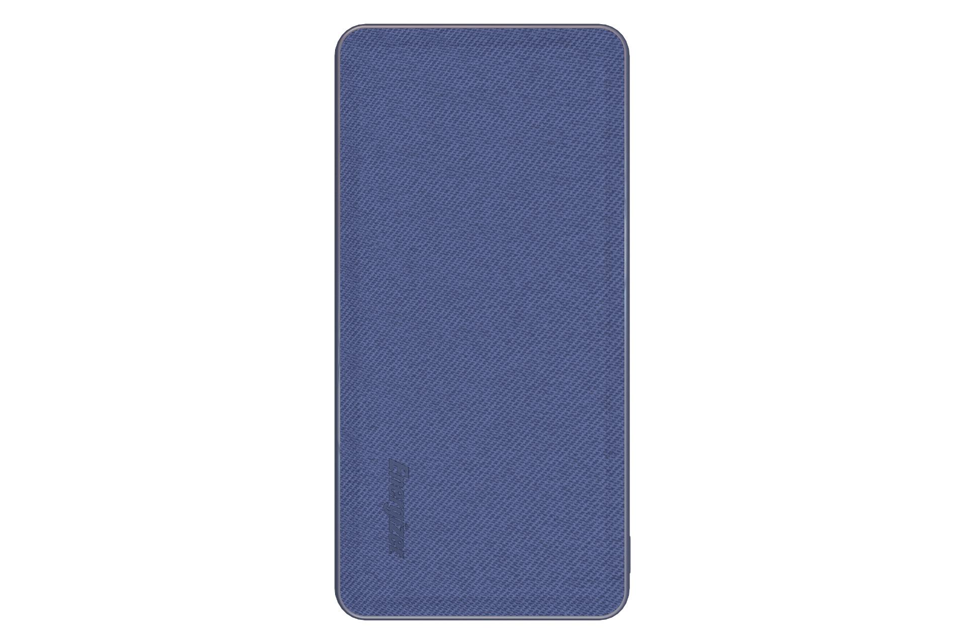 نمای روبرو پاور بانک انرجایزر UE20043 با ظرفیت 20000 میلی‌آمپر ساعت Energizer UE20043 20000mAh آبی