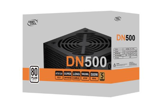 پاور کامپیوتر دیپ کول DN500 با توان 500 وات بسته بندی