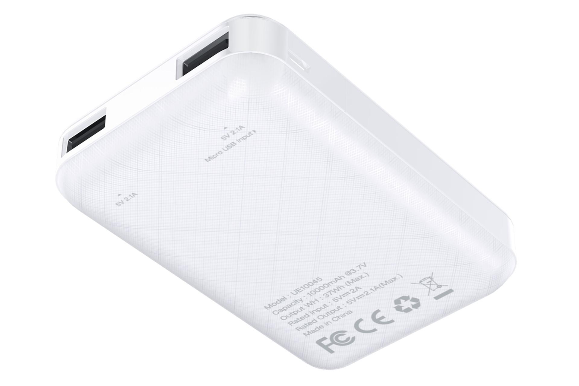 نمای پشت پاور بانک انرجایزر UE10045