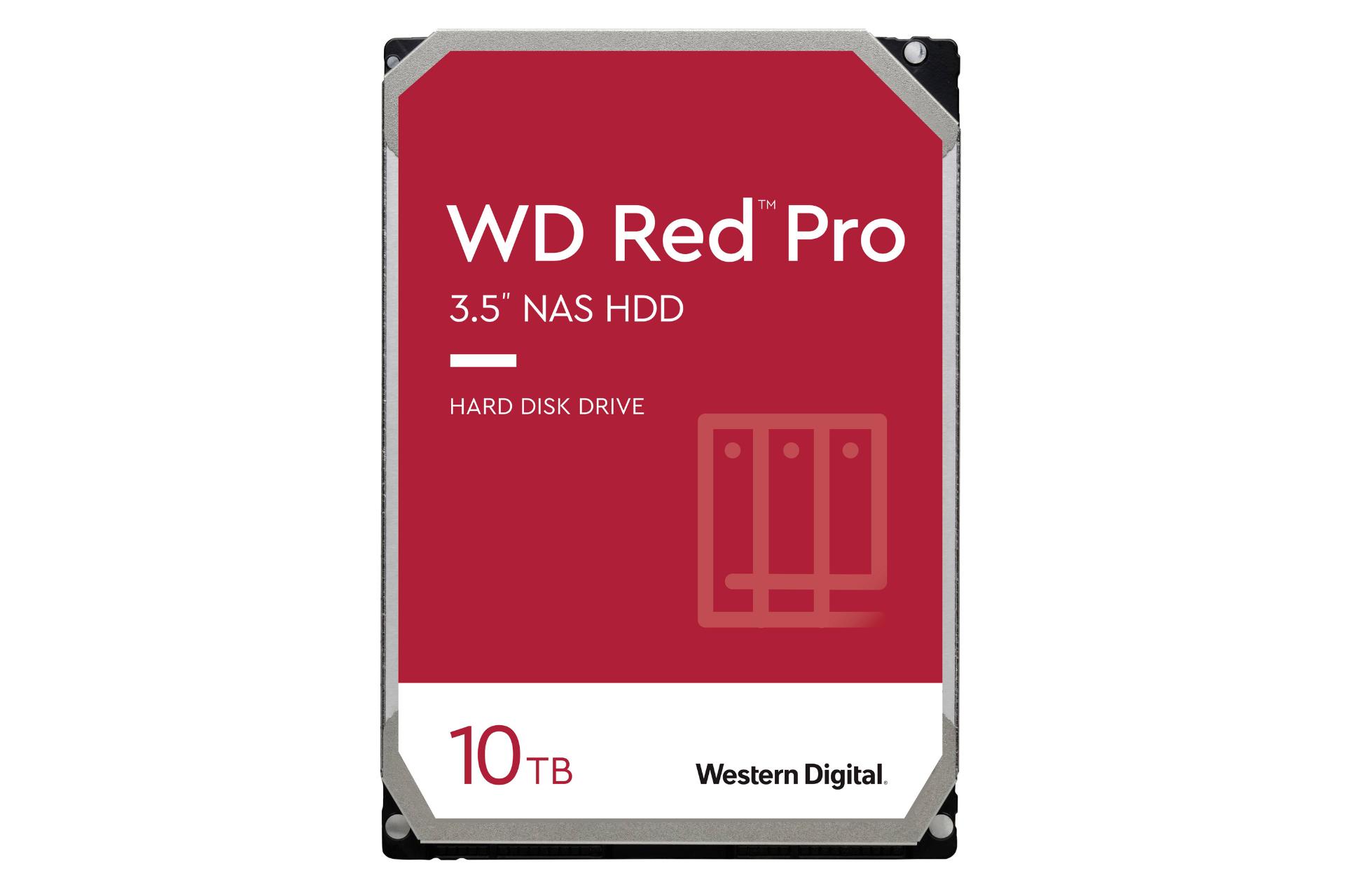 نمای روبرو هارد دیسک وسترن دیجیتال Red Pro WD102KFBX ظرفیت 10 ترابایت