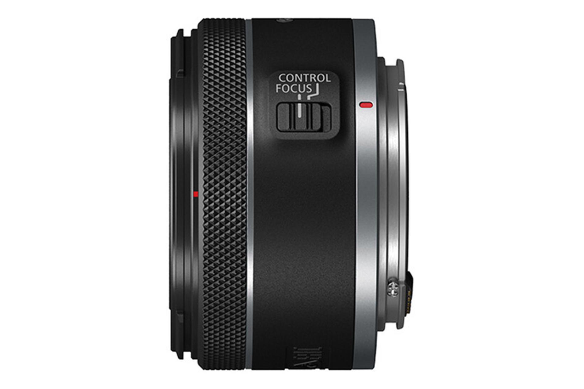 لنز کانن RF 50mm F1.8 STM در حالت افقی