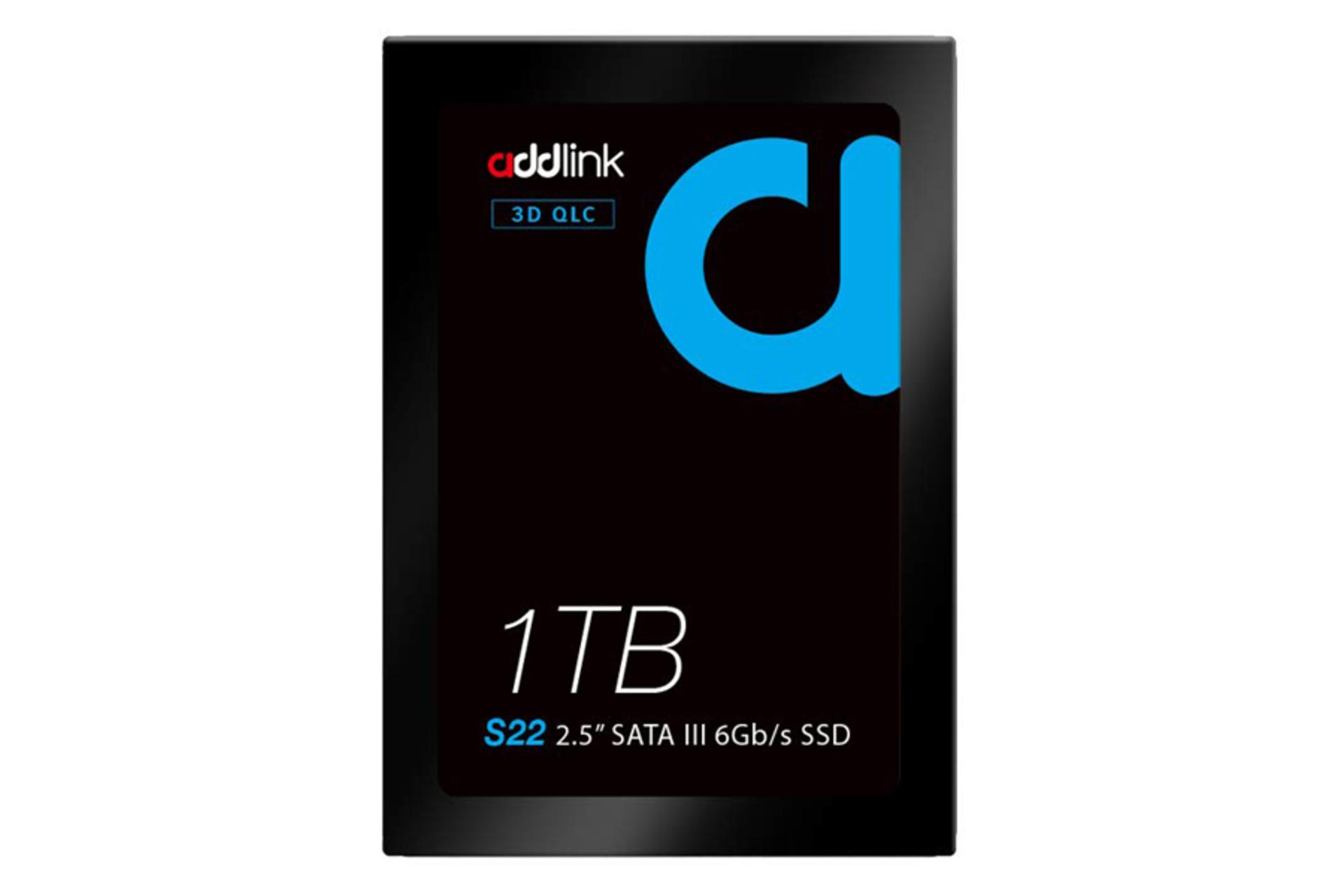 نمای روبرو SSD ادلینک S22 SATA 2.5 Inch ظرفیت 1 ترابایت