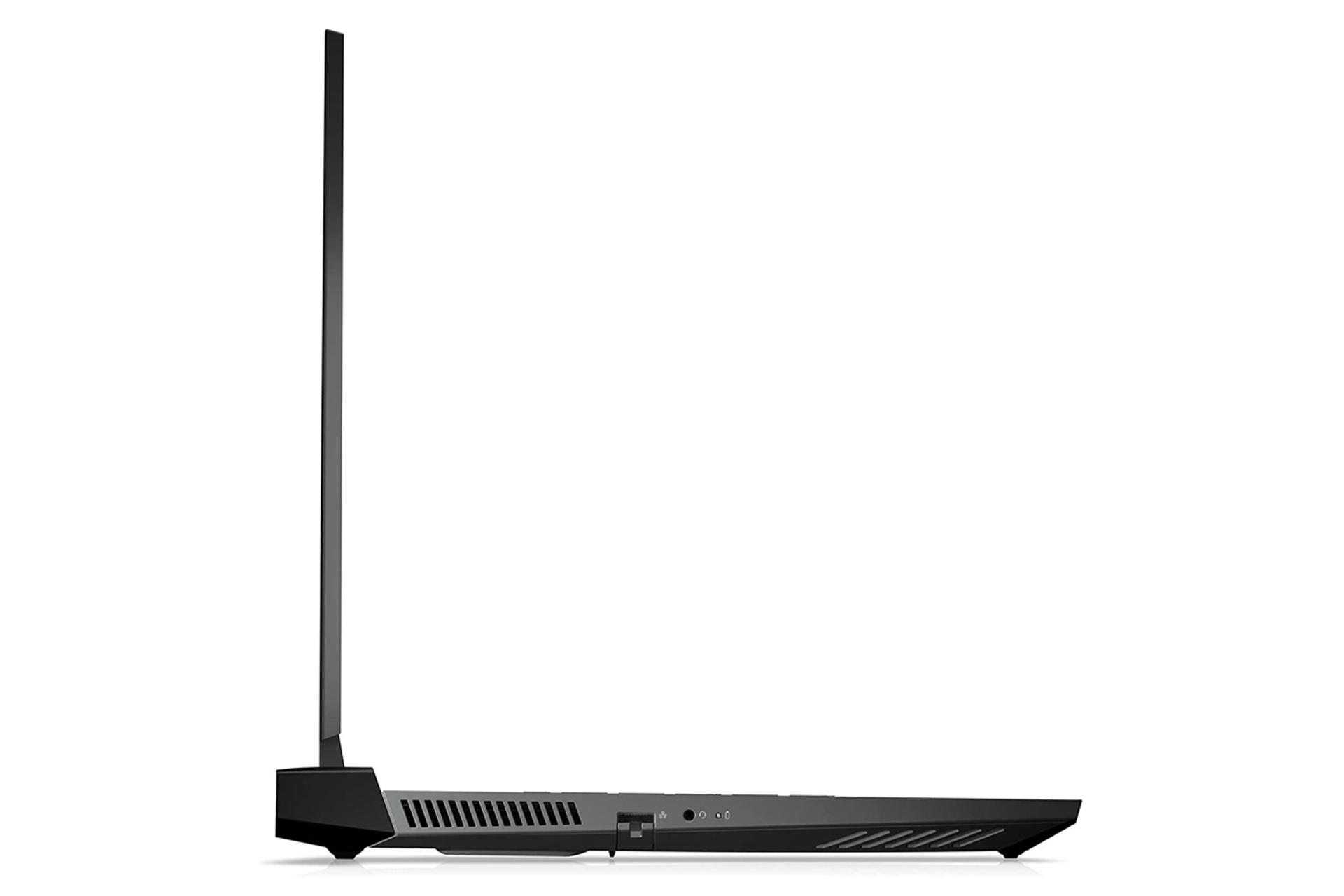 نمای کنار سمت چپ لپ تاپ دل G16 7620 و نمایش پورت