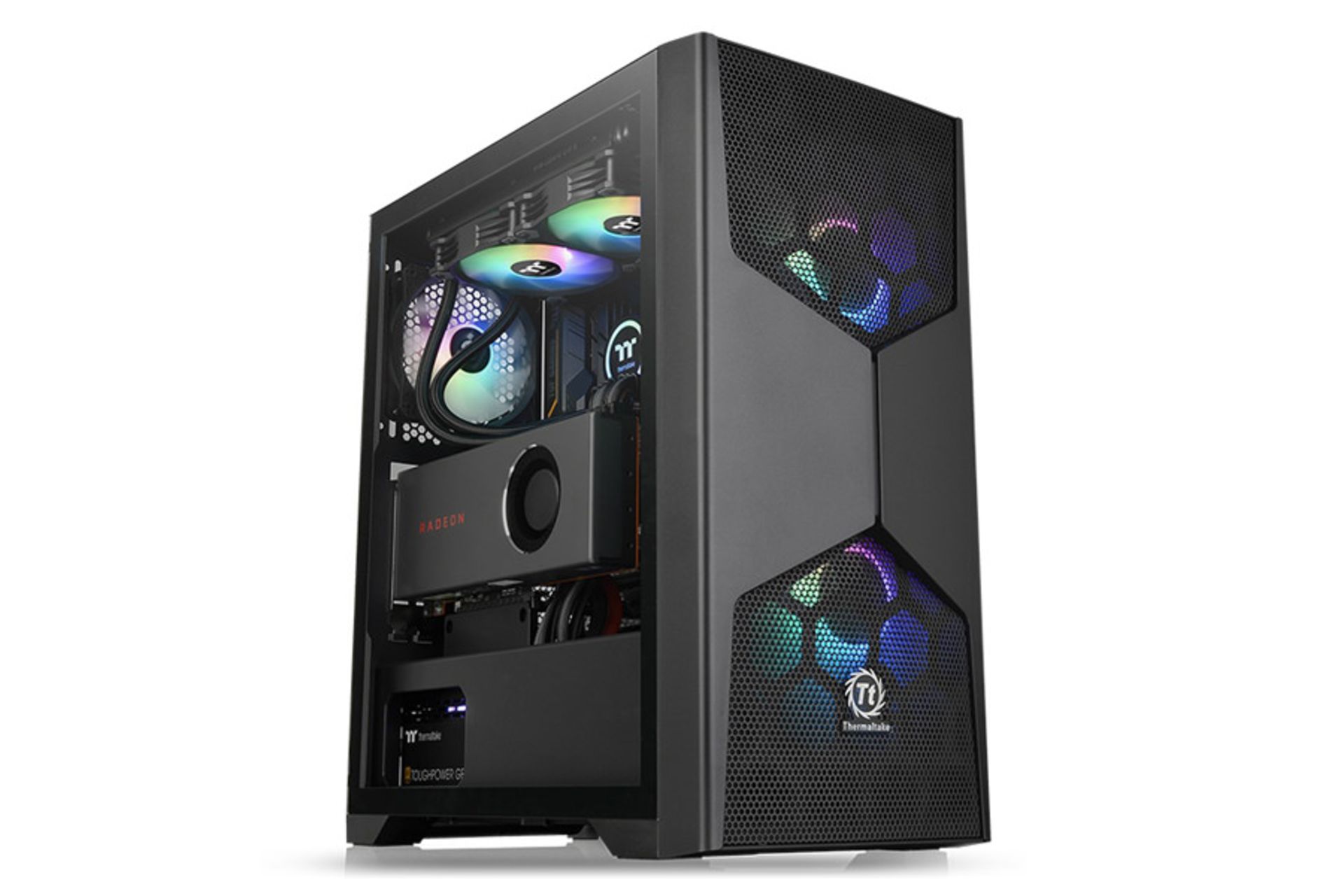 نیمرخ چپ کیس کامپیوتر ترمالتیک Commander G31 TG ARGB