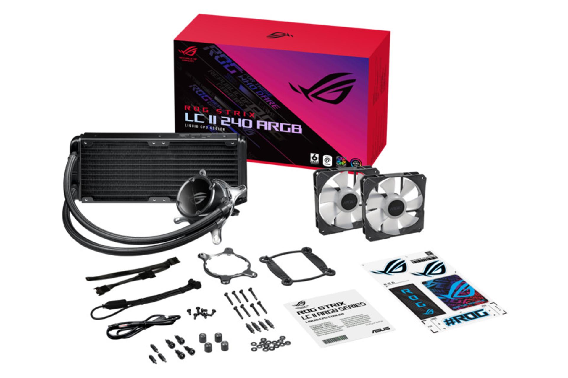 اقلام همراه خنک کننده مایع ایسوس ROG STRIX LC II 240 ARGB