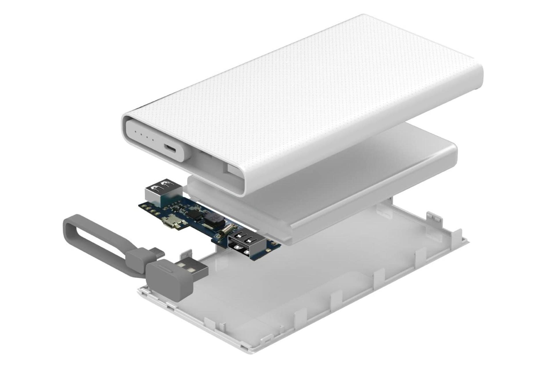 درون پاور بانک انرجایزر UE10004QC با ظرفیت 10000 میلی‌آمپر ساعت Energizer UE10004QC 10000mAh