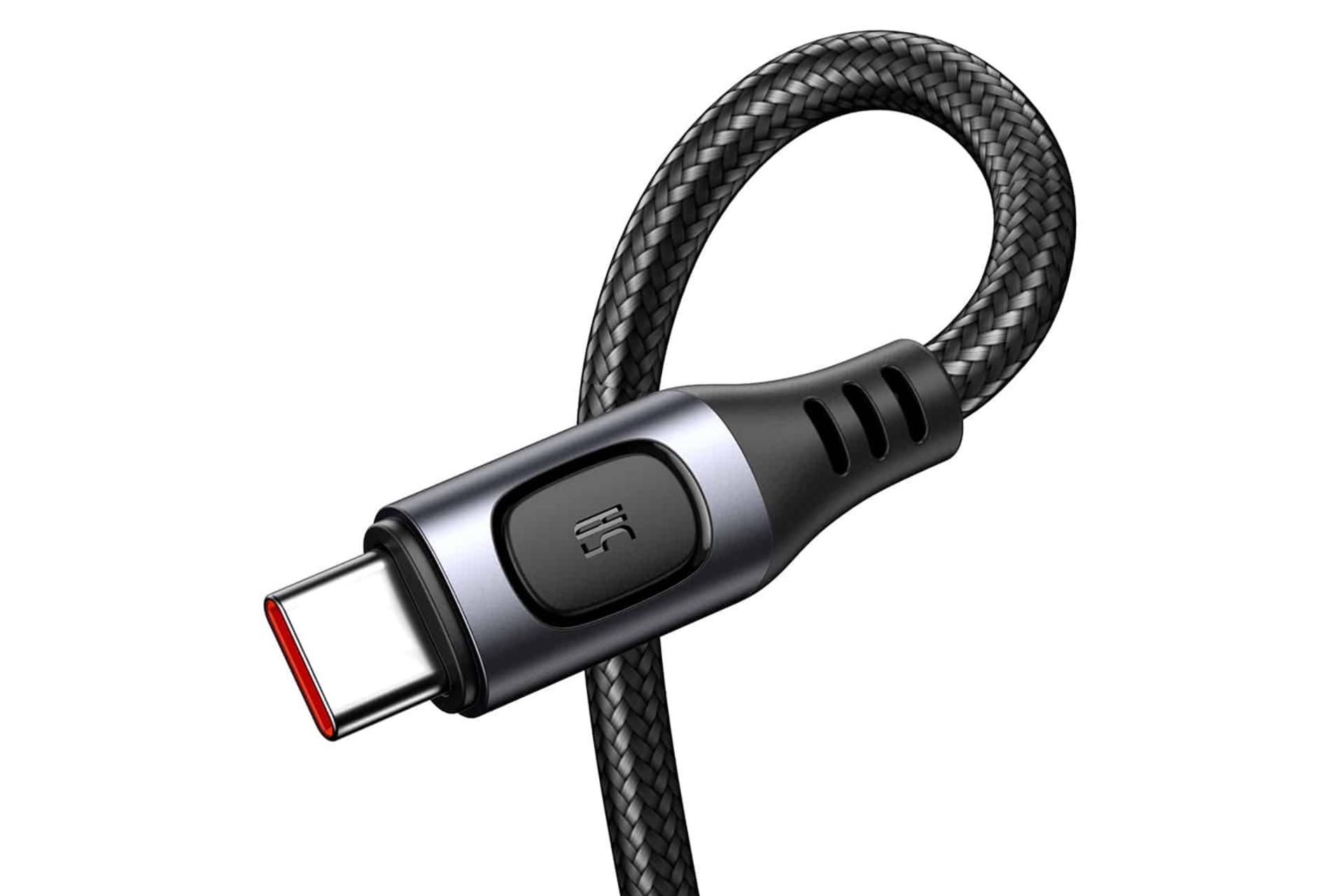 طراحی کابل شارژ USB باسئوس USB به Type-C مدل Multi-protocol با طول 2 متر