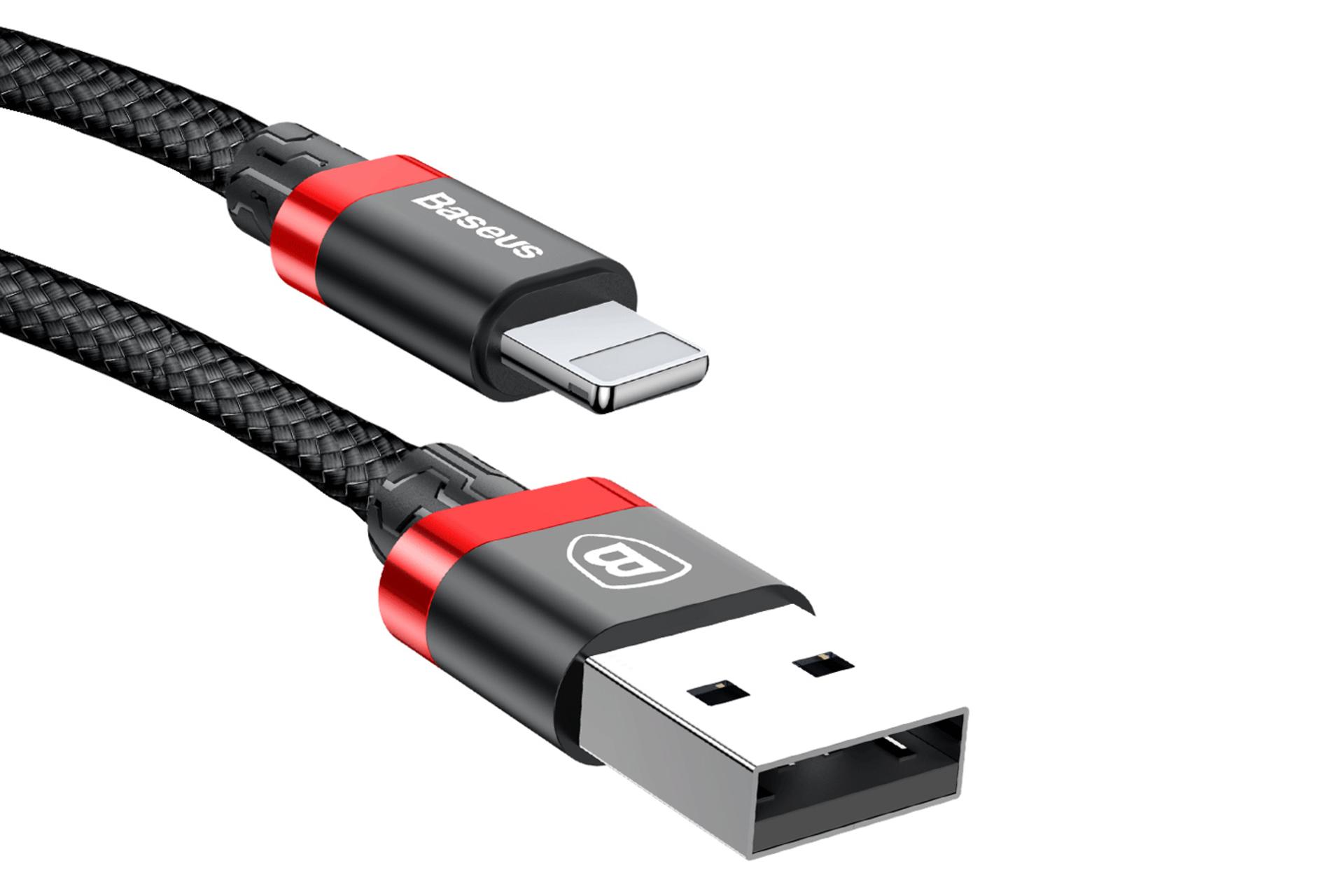 کانکتور کابل شارژ USB باسئوس USB به Lightning مدل Golden Belt با طول 1.5 متر