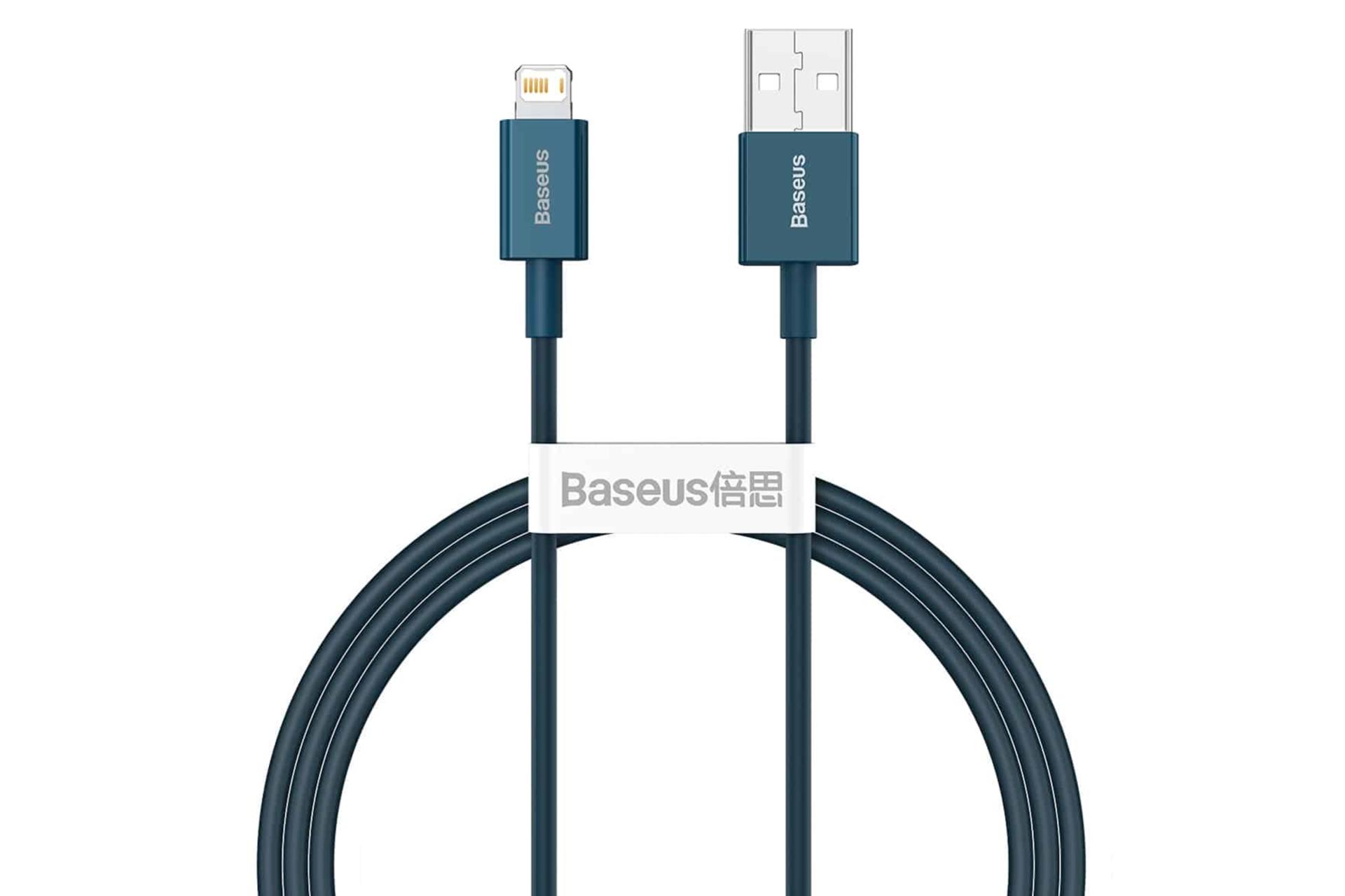 کانکتور کابل شارژ USB باسئوس USB به Lightning مدل Superior با طول 1.5 متر