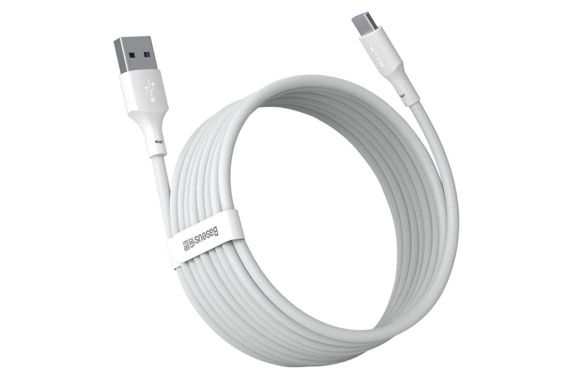 کانکتور کابل شارژ USB باسئوس USB به Type-C مدل Simple Wisdom 40w با طول 1.5 متر