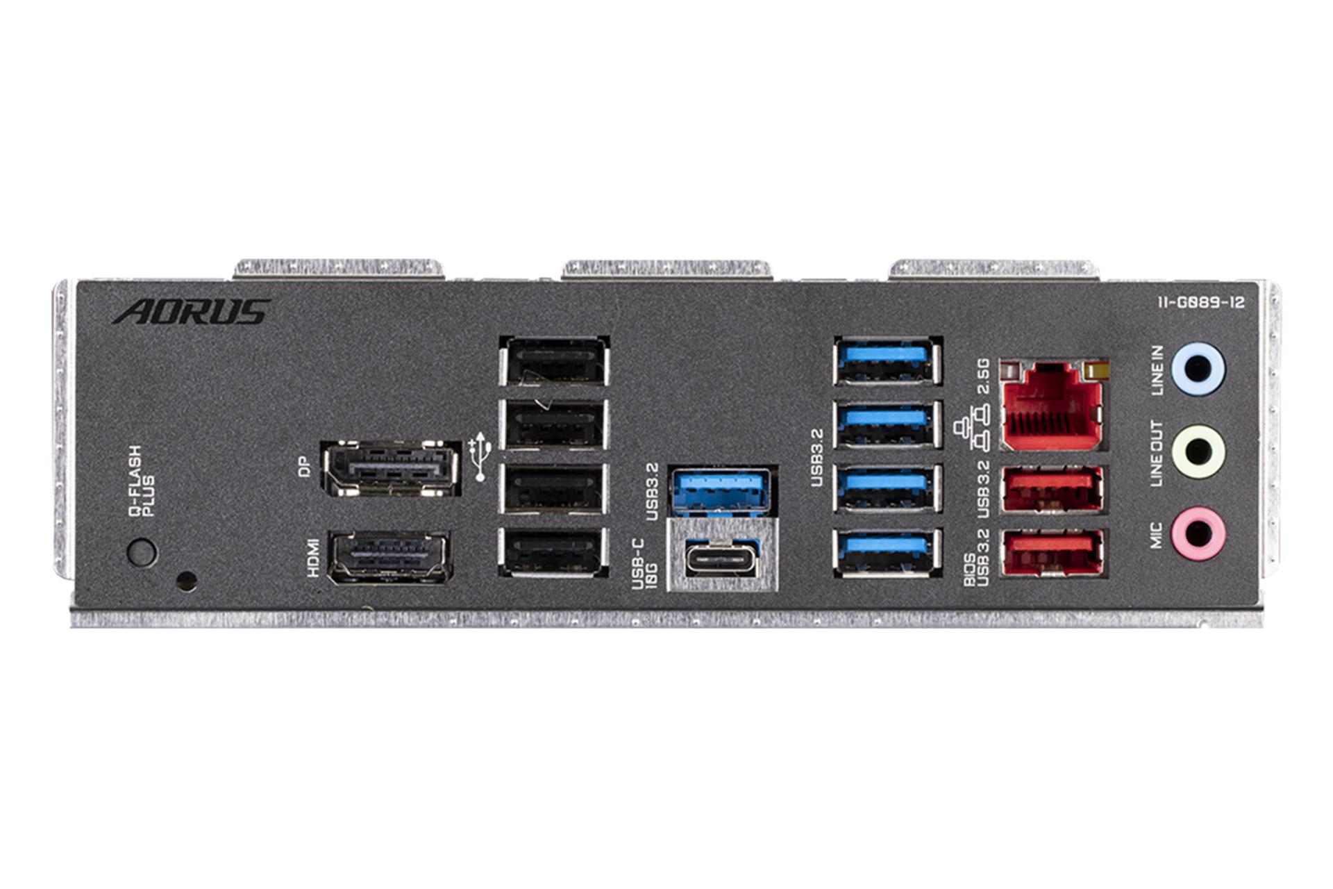 درگاه‌های مادربرد گیگابایت GIGABYTE B650 AORUS ELITE (rev. 1.0)