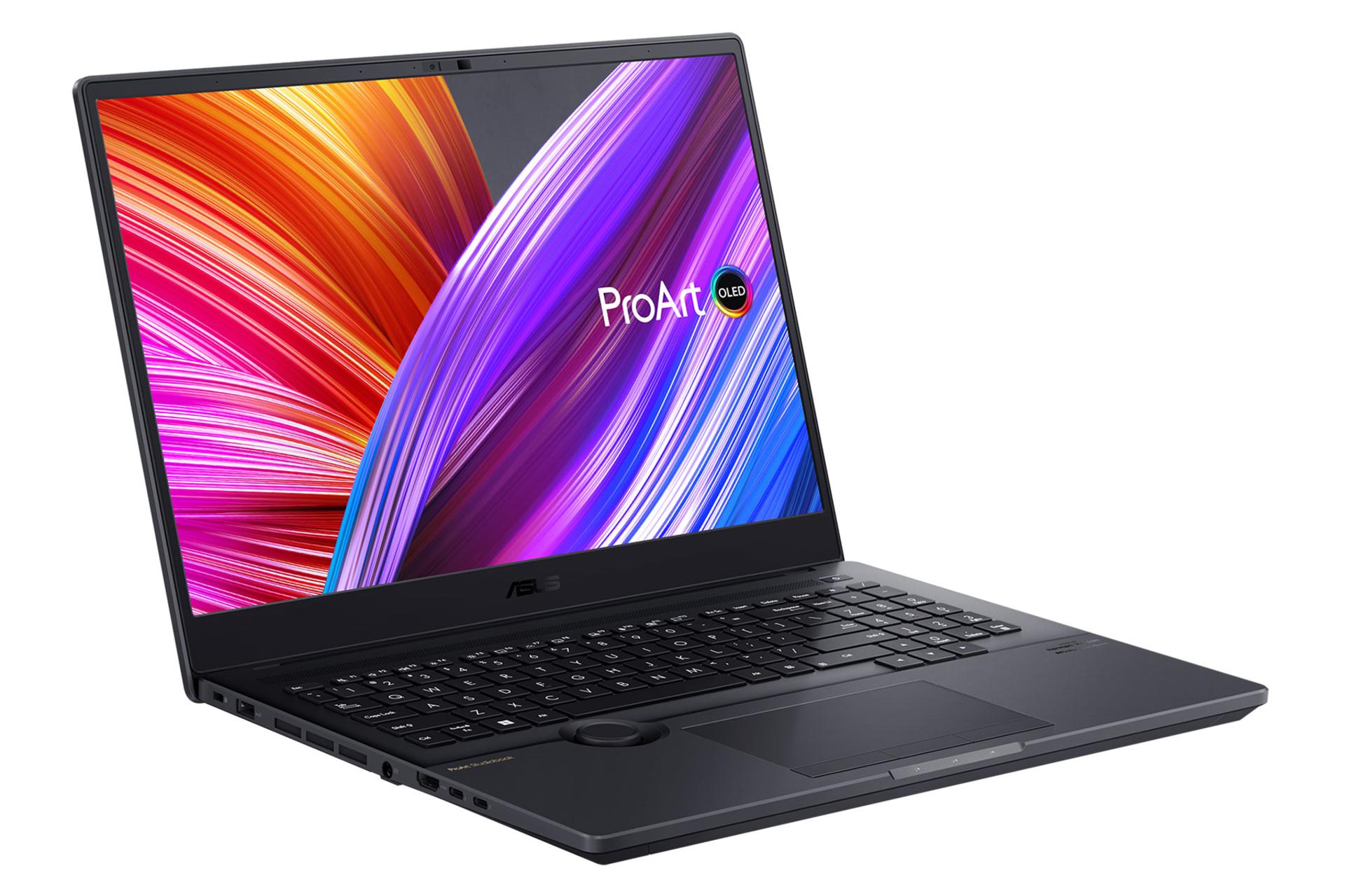نمای نیمرخ چپ لپ تاپ ایسوس ProArt StudioBook 16 OLED H7600ZM