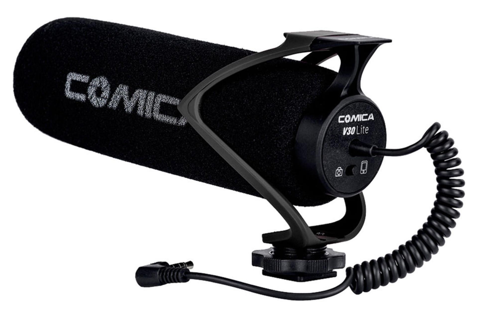 نمای نیم رخ عقبی میکروفون کامیکا CVM-V30 LITE