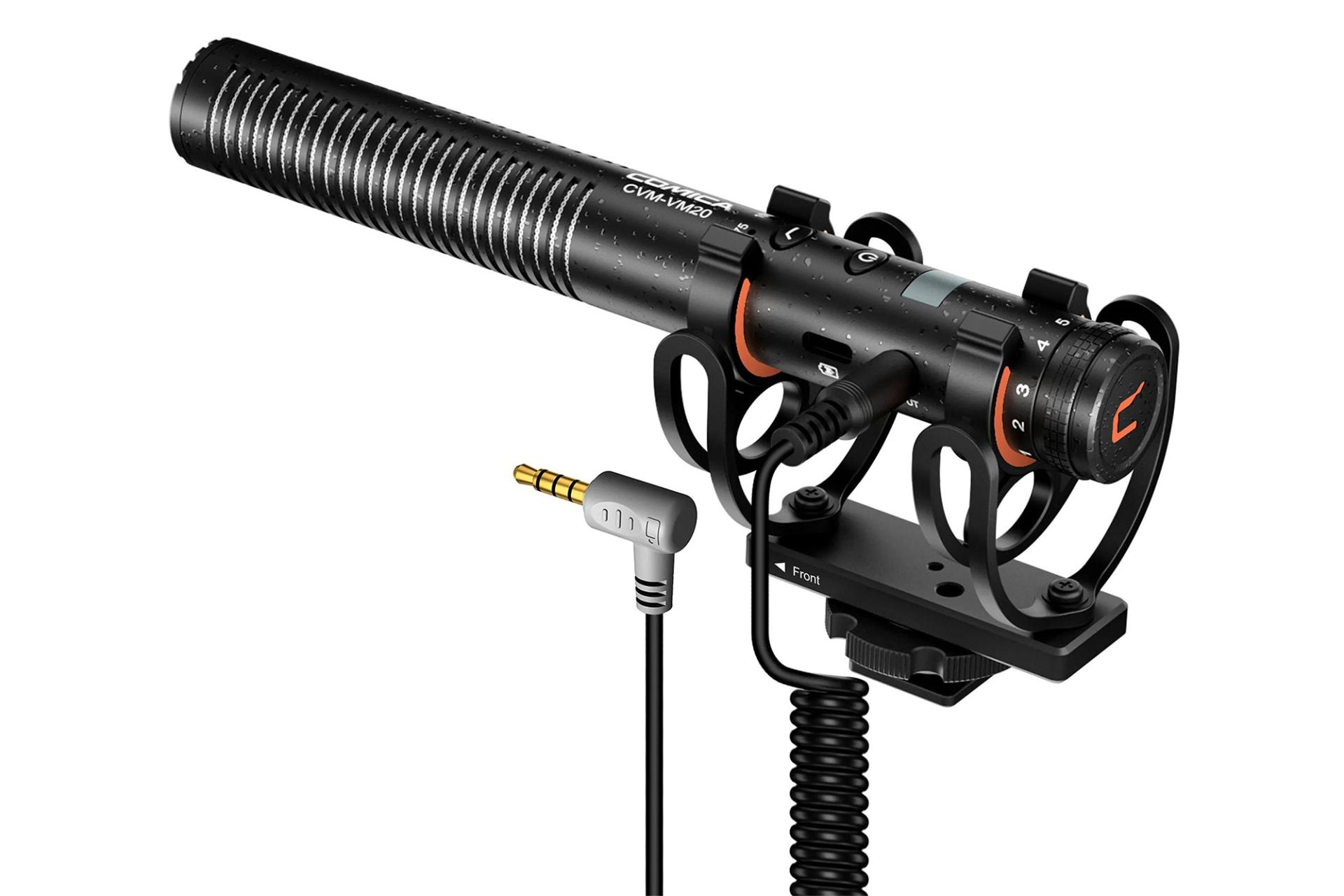 نمایش میکروفون کامیکا CVM-VM20 به همراه کابل TRRS